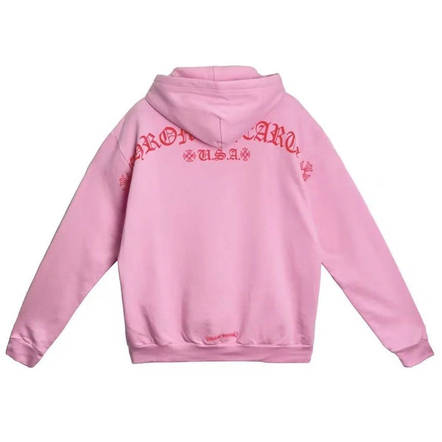 Chrome Hearts USA Script T-Bar Logo Hoodie Pink Size US XL / EU 56 / 4 - 2 Thumbnail