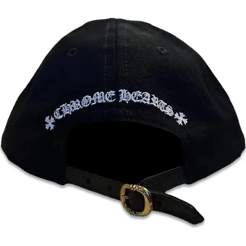 Chrome Hearts Matty Boy Chomper Leather Strapback Hat Black Size ONE SIZE - 2 Thumbnail