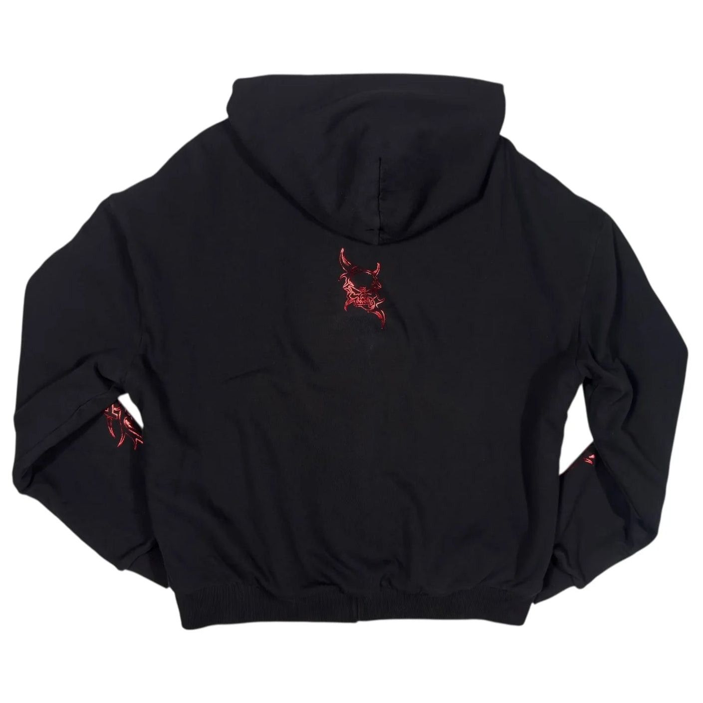 Bossi Sportswear Bossi Reversible Thermal Lined Zip-Up Hoodie Black/Red Foil Size US M / EU 48-50 / 2 - 2 Thumbnail