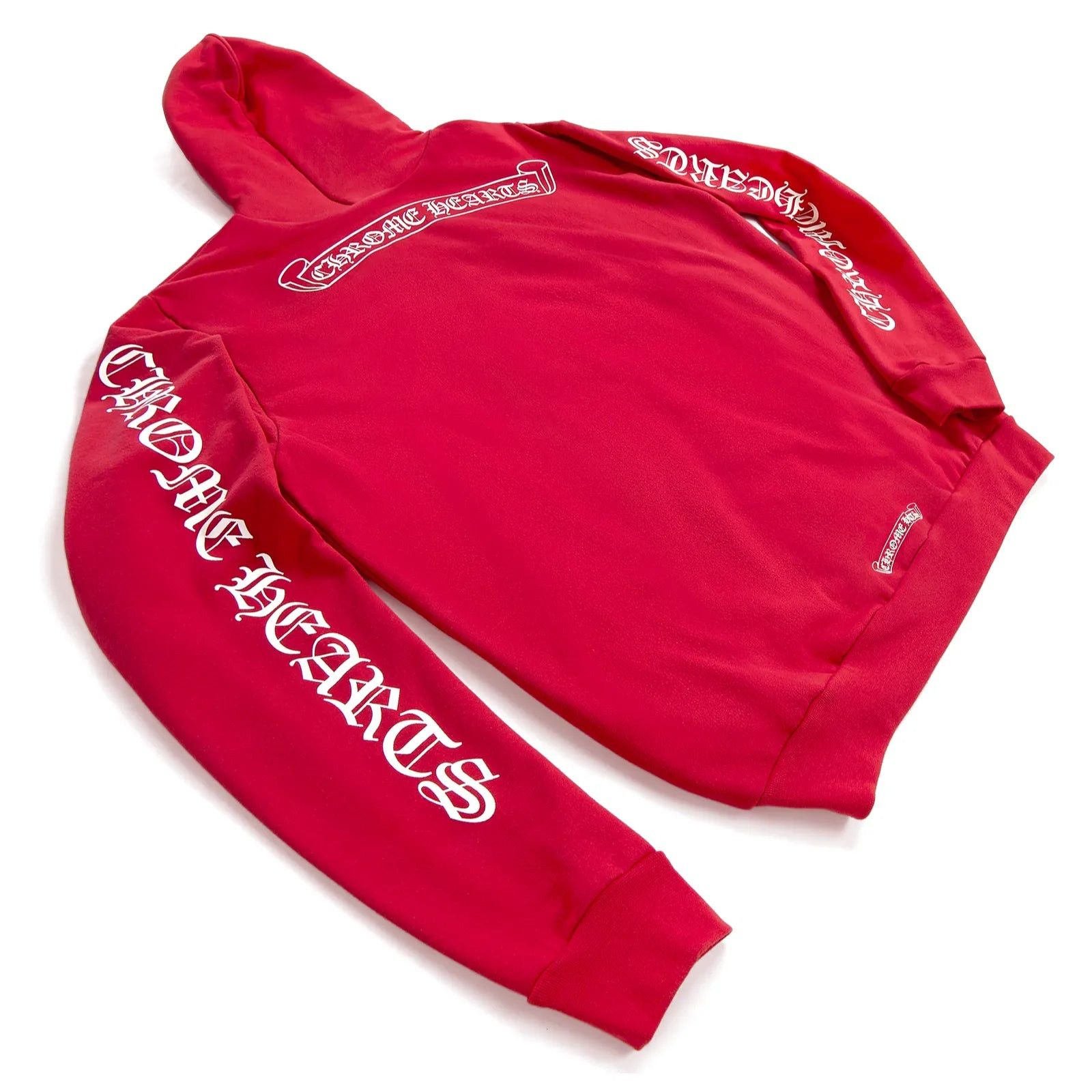 Chrome Hearts Script Logo Hoodie Red Size US XL / EU 56 / 4 - 2 Thumbnail