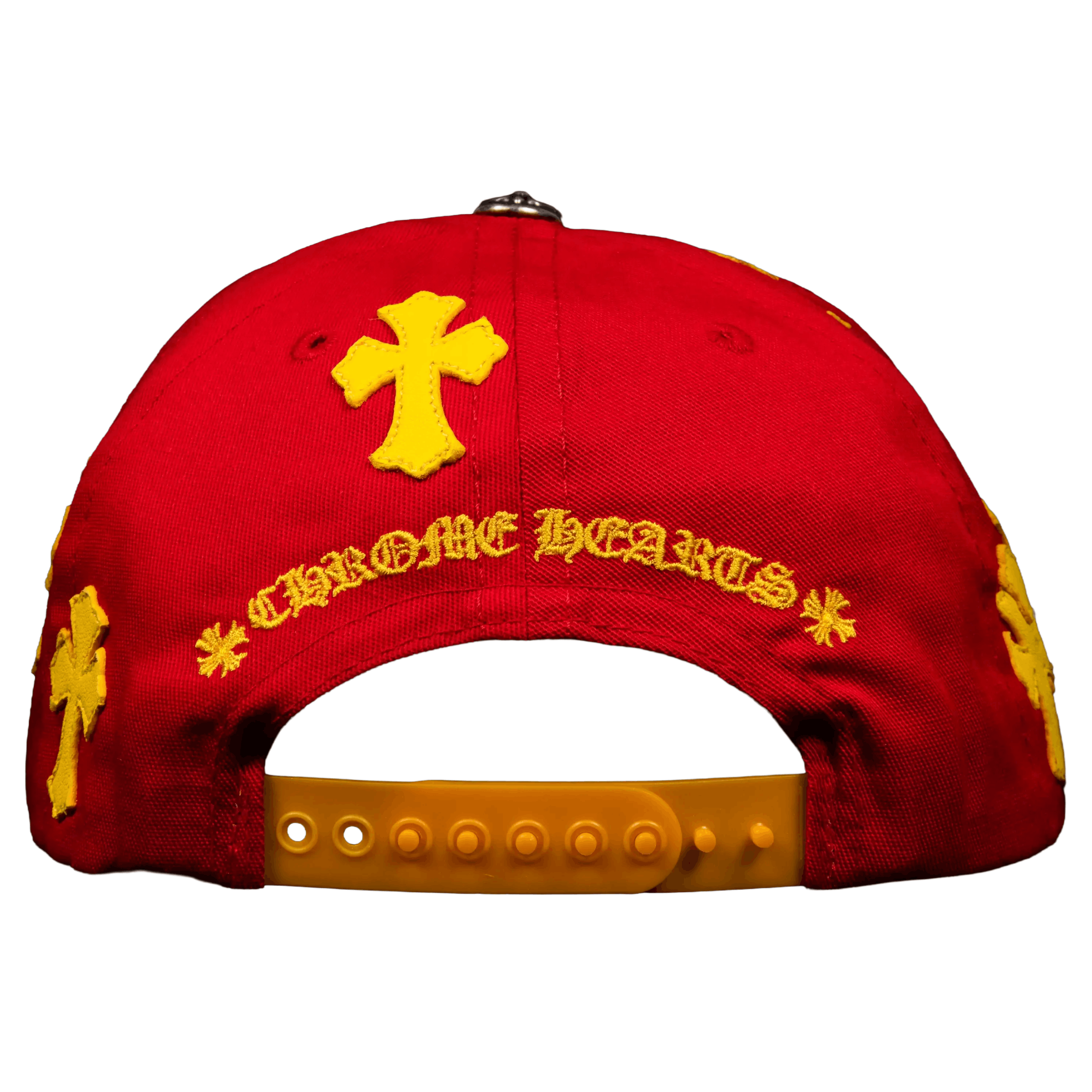 Chrome Hearts CH Cross Patch Baseball Hat Red/Yellow Size ONE SIZE - 2 Thumbnail