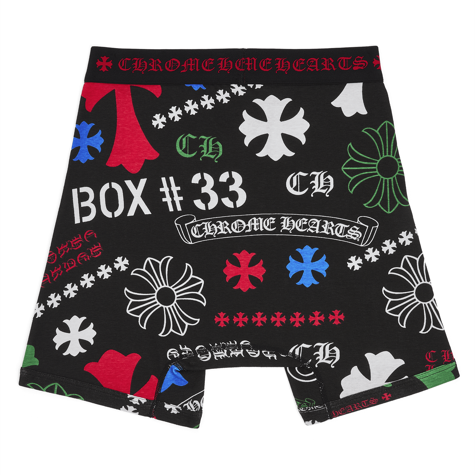 Chrome Hearts Stencil Long Boxer Brief Black Size US 30 / EU 46 - 2 Thumbnail