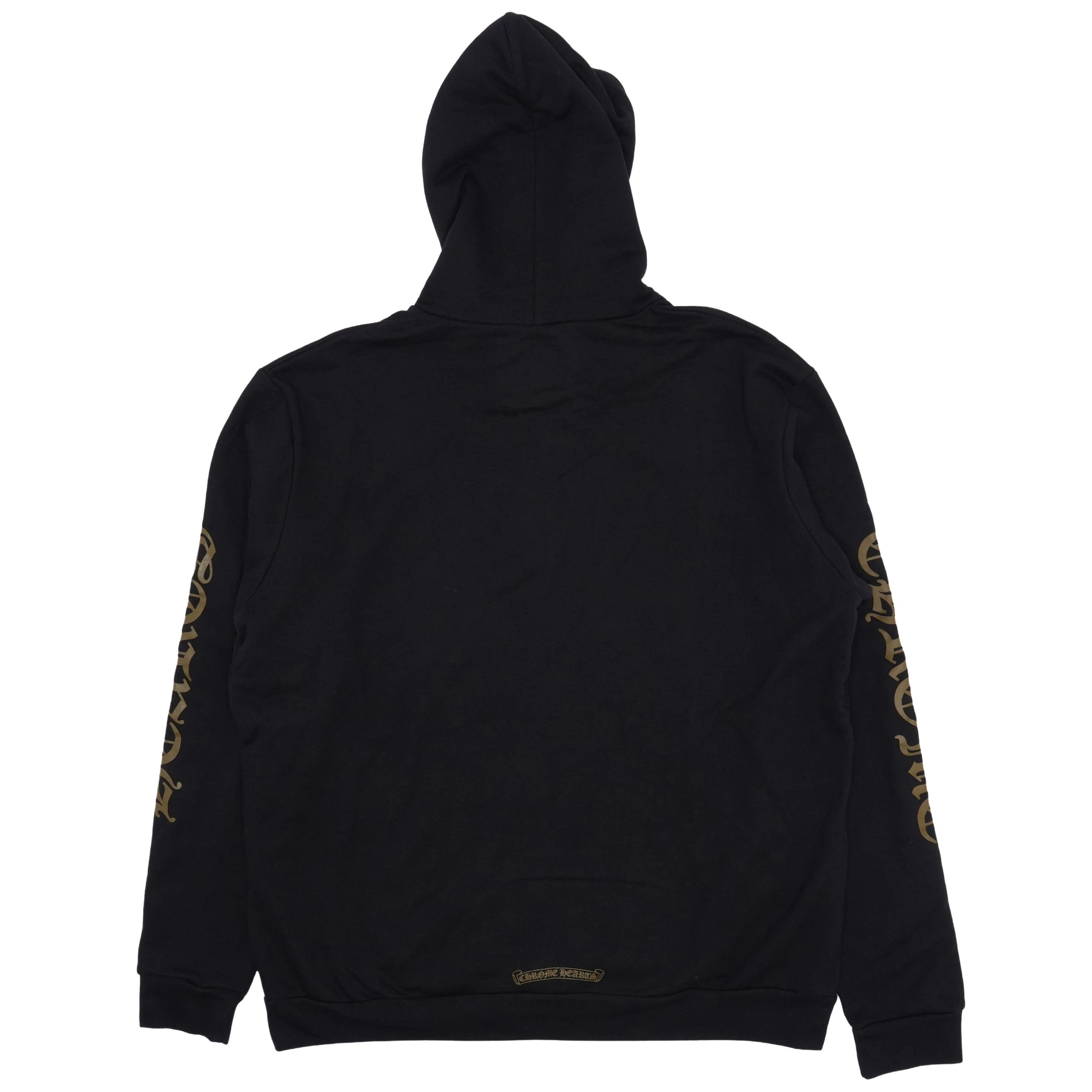 Chrome Hearts Vertical Logo Zip-Up Hoodie Black/Army Green Size US XL / EU 56 / 4 - 2 Thumbnail