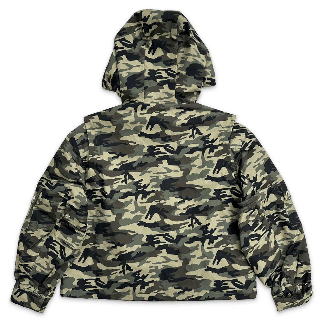 Saint Vanity Nylon Hooded Jacket Green Camo Size US S / EU 44-46 / 1 - 2 Thumbnail
