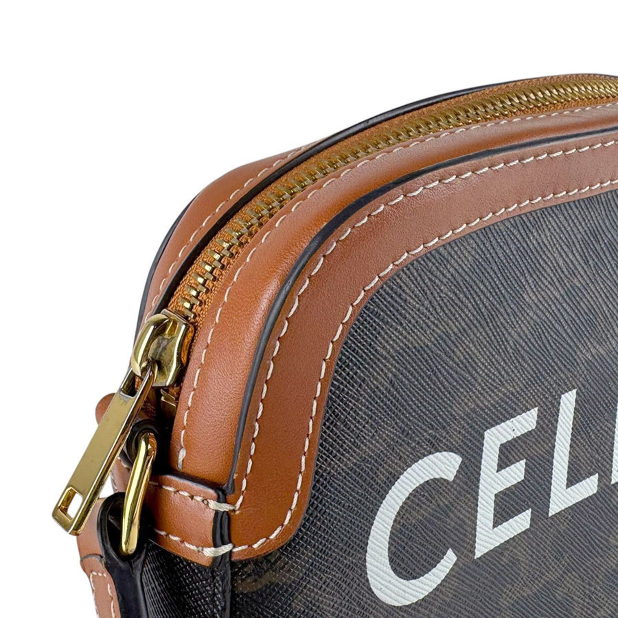 Celine Celine Triomphe Small Leather Camera Bag, Brown, Women's (z9605) Size ONE SIZE - 6 Thumbnail