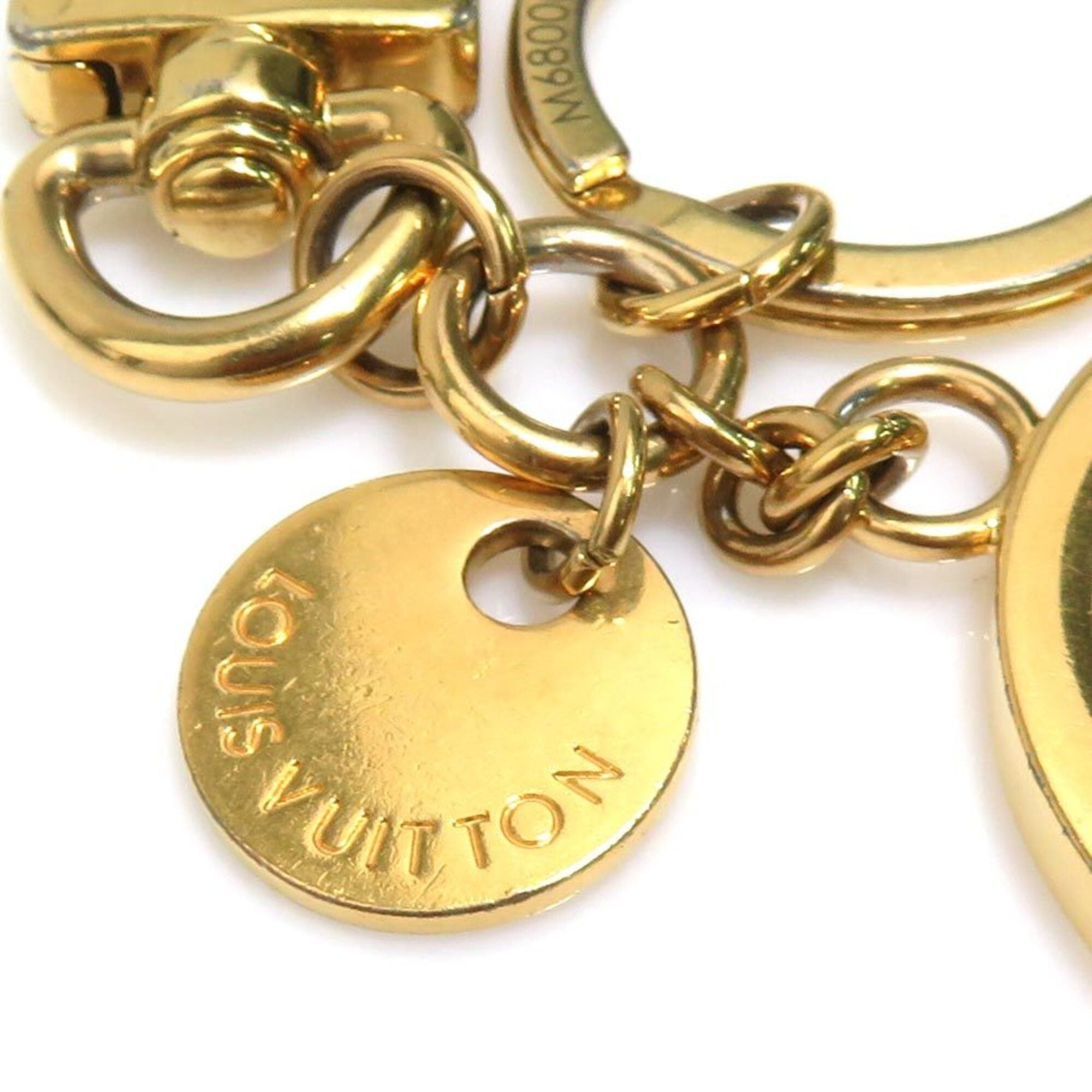 Louis Vuitton Louis Vuitton Charm Keychain Portefeuille LV Circle Metal Gold Men's Women's M68000 r11169i Size ONE SIZE - 9 Thumbnail