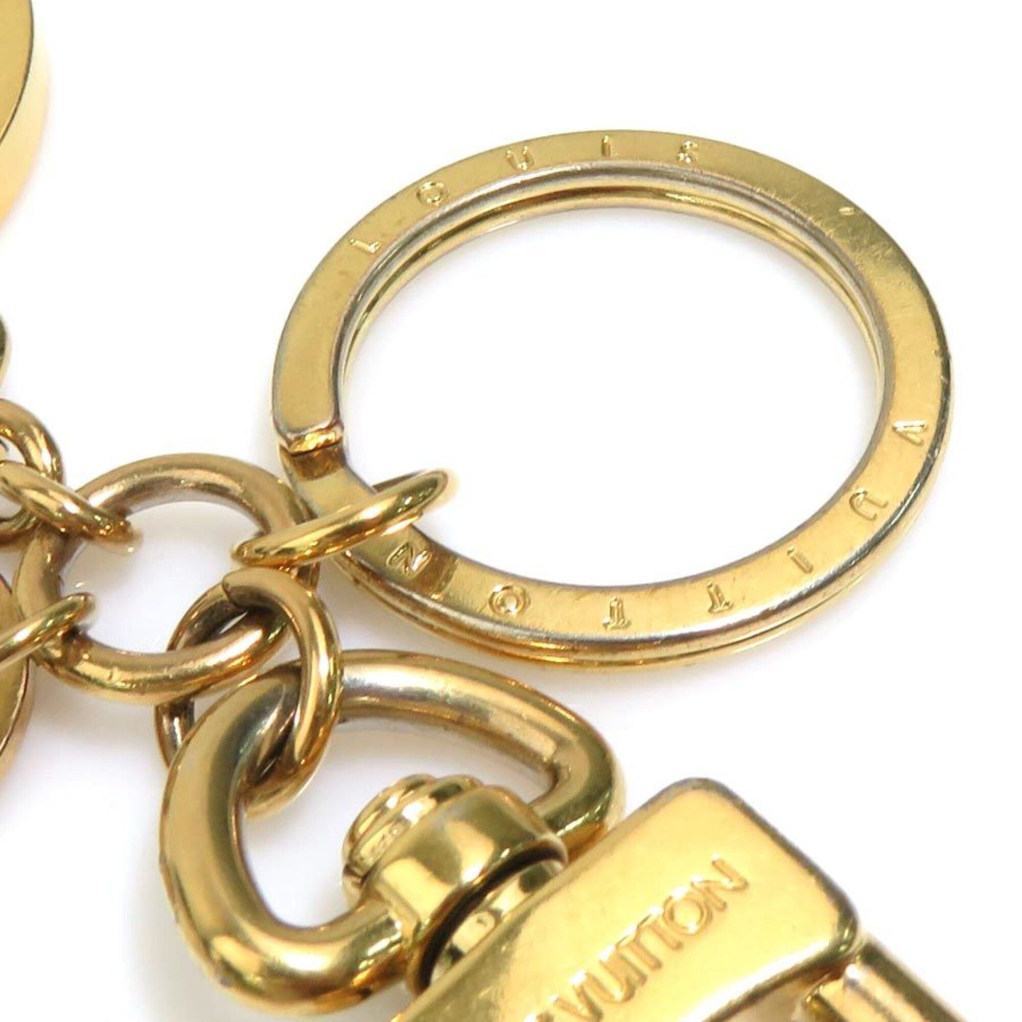 Louis Vuitton Louis Vuitton Charm Keychain Portefeuille LV Circle Metal Gold Men's Women's M68000 r11169i Size ONE SIZE - 6 Thumbnail