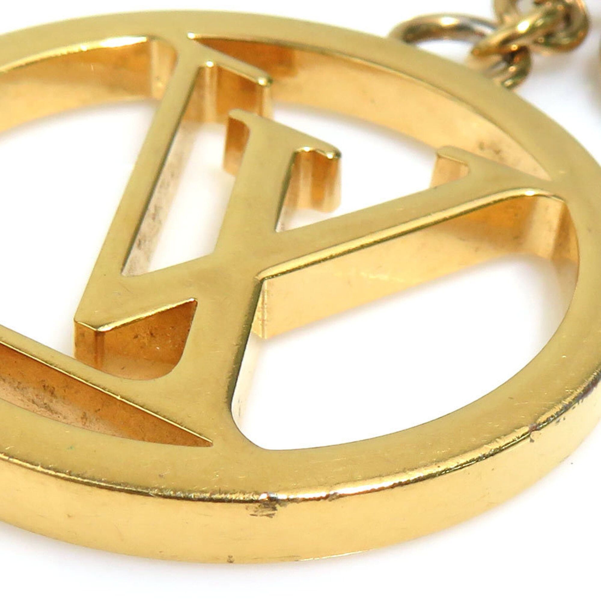 Louis Vuitton Louis Vuitton Charm Keychain Portefeuille LV Circle Metal Gold Men's Women's M68000 r11169i Size ONE SIZE - 7 Thumbnail