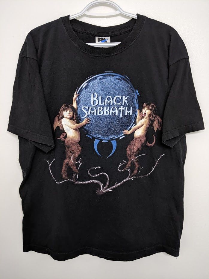 Vintage 90s Black Sabbath Ozzy Osbourne Reunion Tour 1999 Graphic Band T Shirt