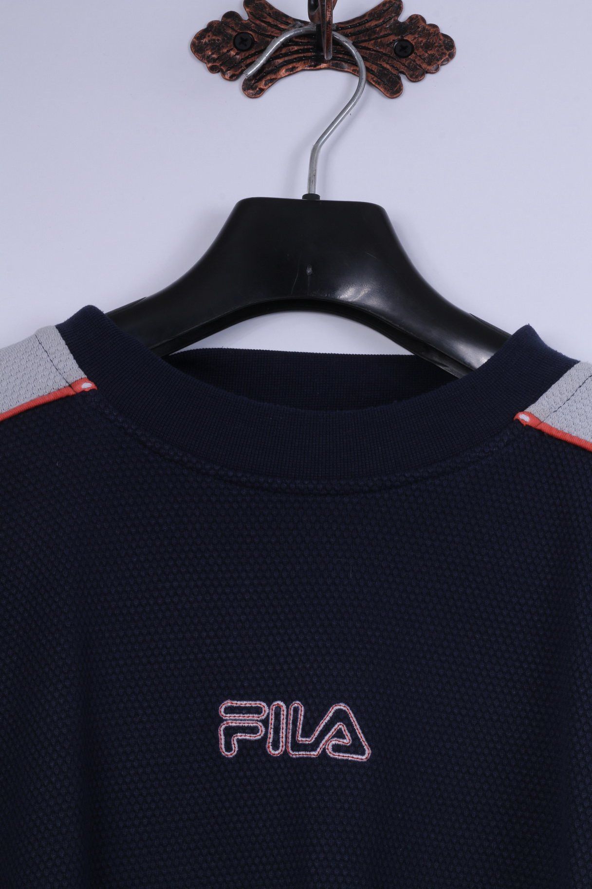 Fila × Vintage FILA Mens XL Sweatshirt Navy Cotton Blend Training Top 2830 Size US XL / EU 56 / 4 - 2 Thumbnail