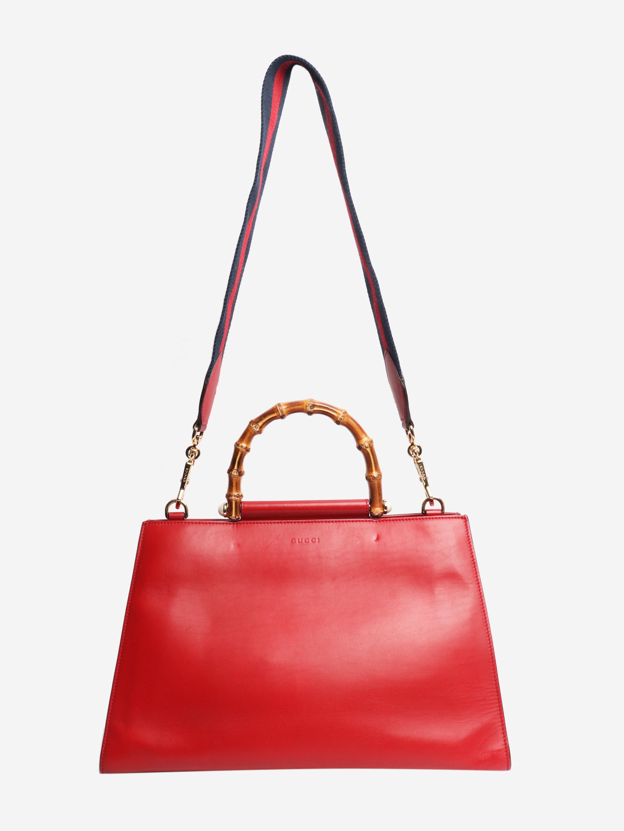 Gucci Red bamboo top handle bag Size ONE SIZE - 2 Thumbnail