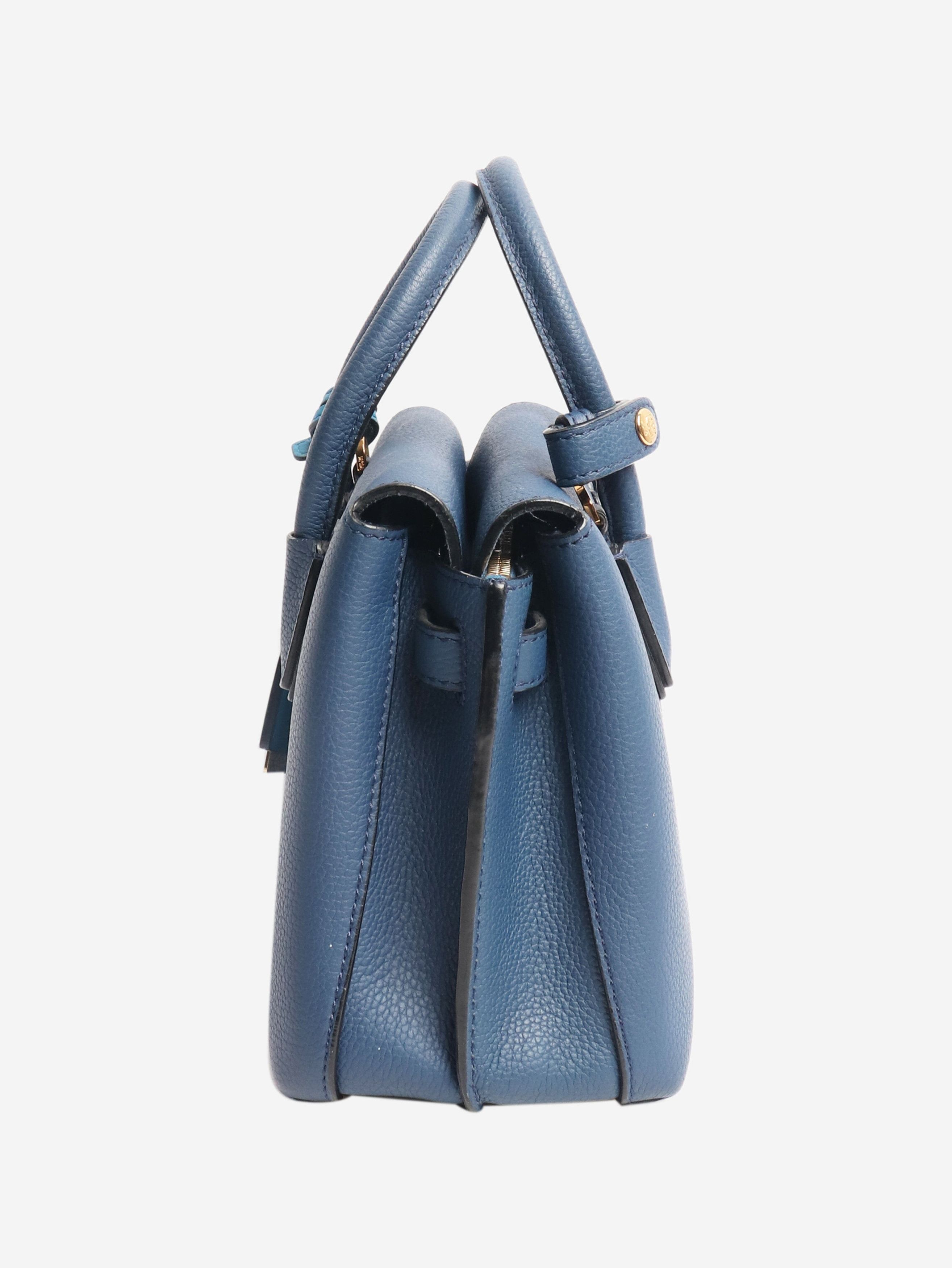 MCM Blue leather top handle bag Size ONE SIZE - 2 Thumbnail