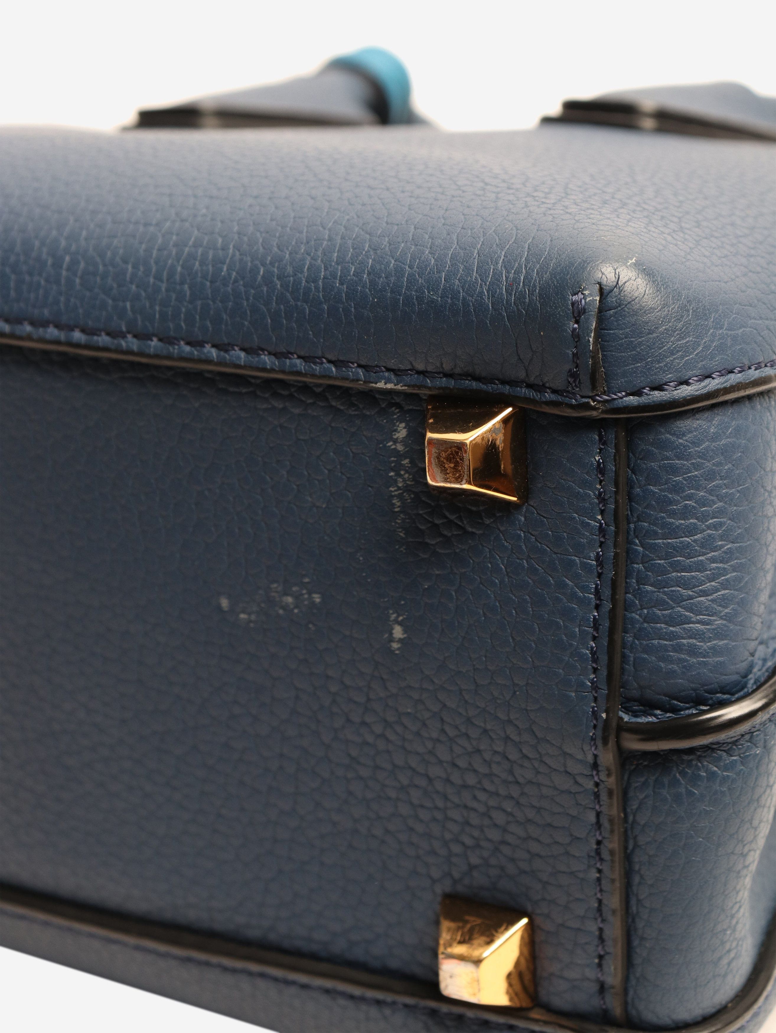 MCM Blue leather top handle bag Size ONE SIZE - 5 Thumbnail