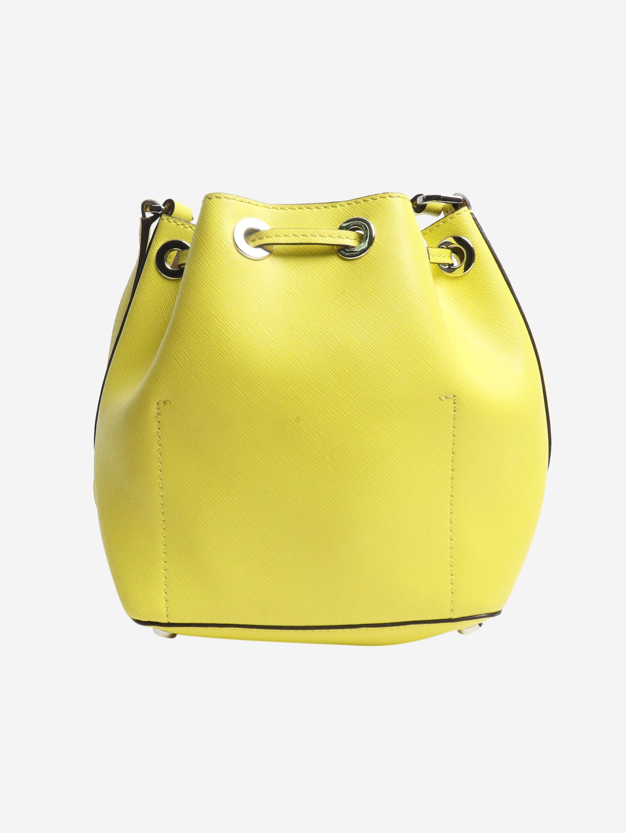 Michael Kors Neon yellow leather bucket bag Size ONE SIZE - 3 Thumbnail