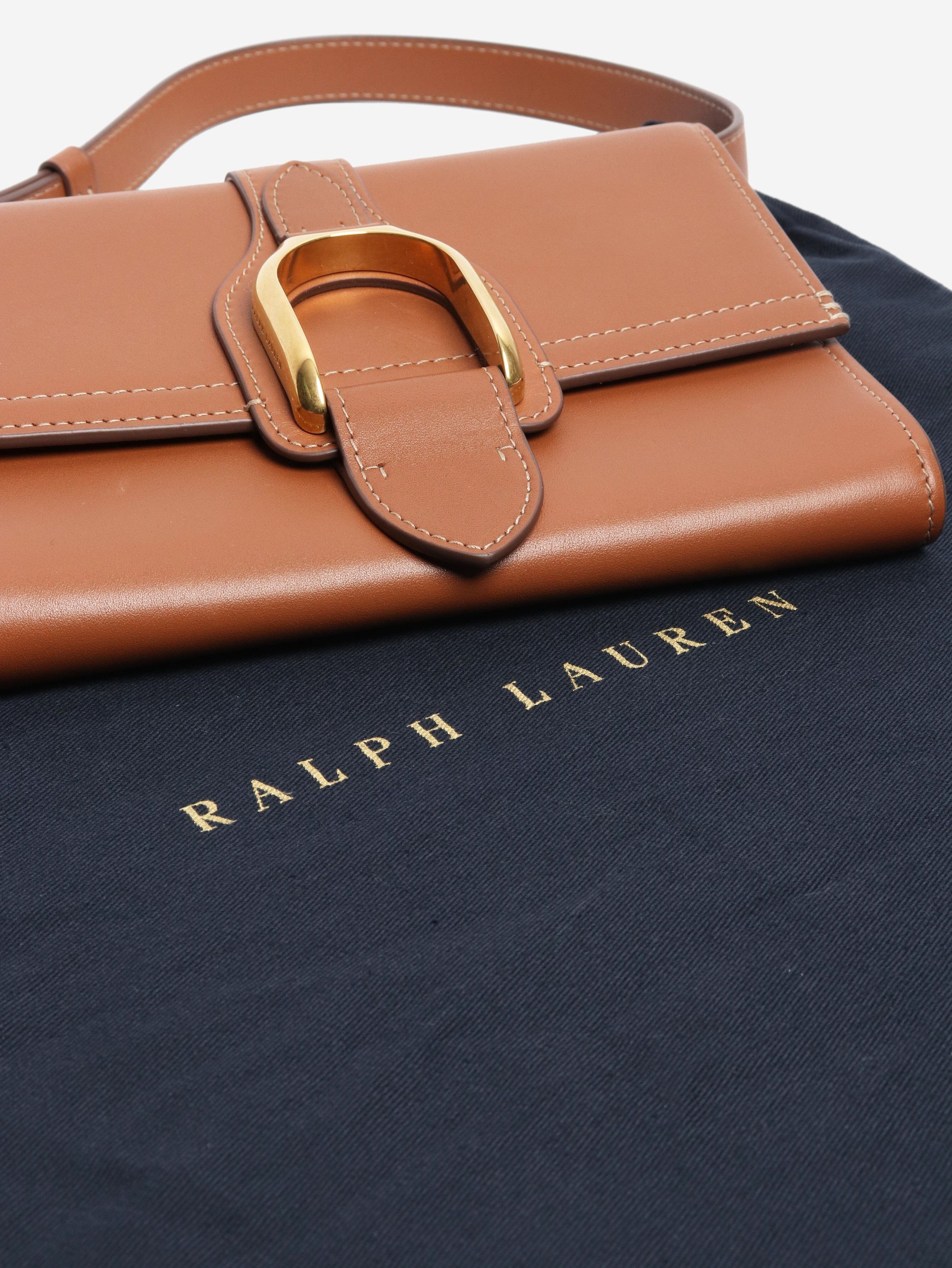 Ralph Lauren Tan leather crossbody bag Size ONE SIZE - 6 Thumbnail