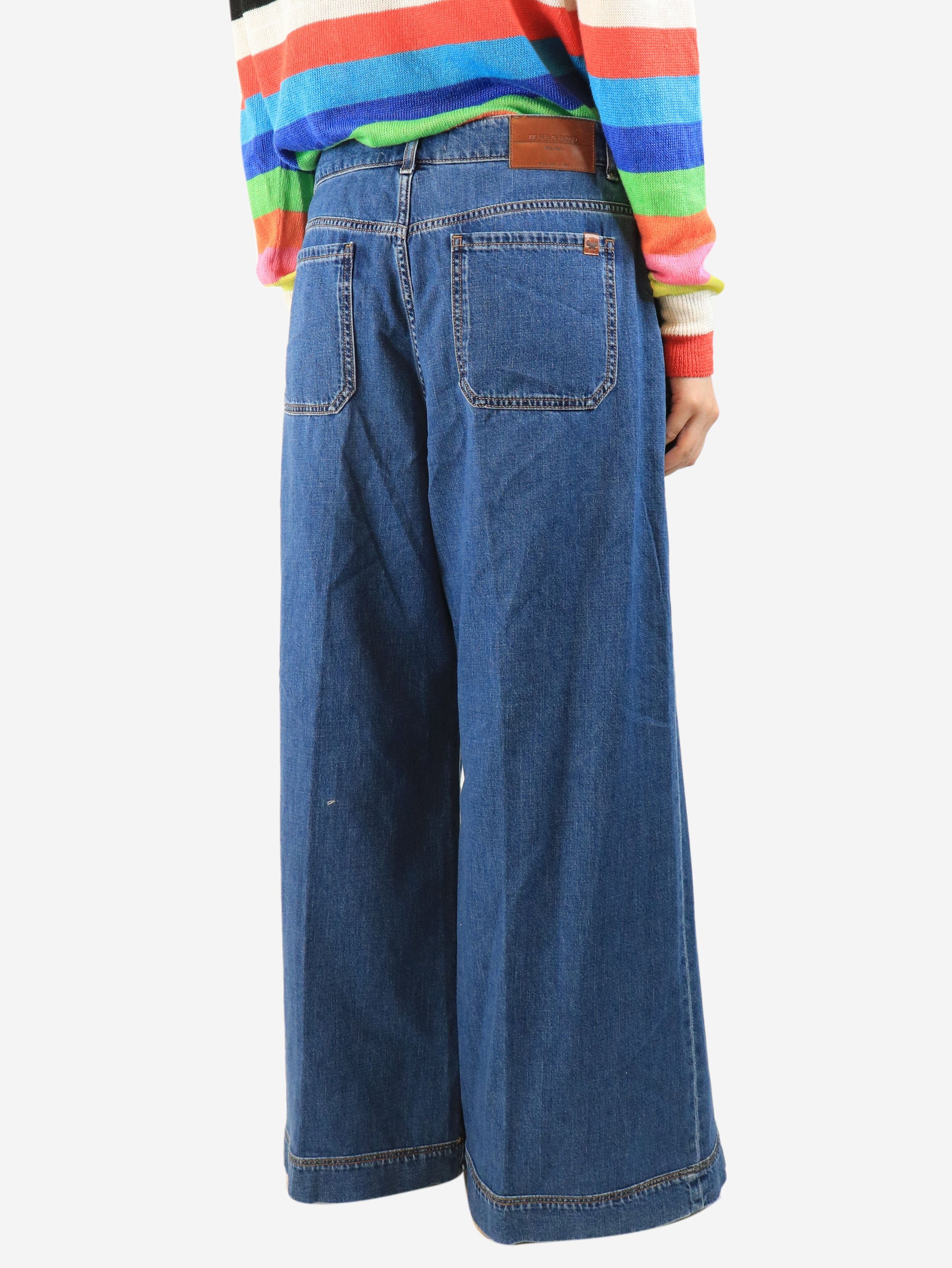 Weekend Max Mara Blue wide-leg jeans - UK 14 Size 32" / US 10 / IT 46 - 4 Thumbnail