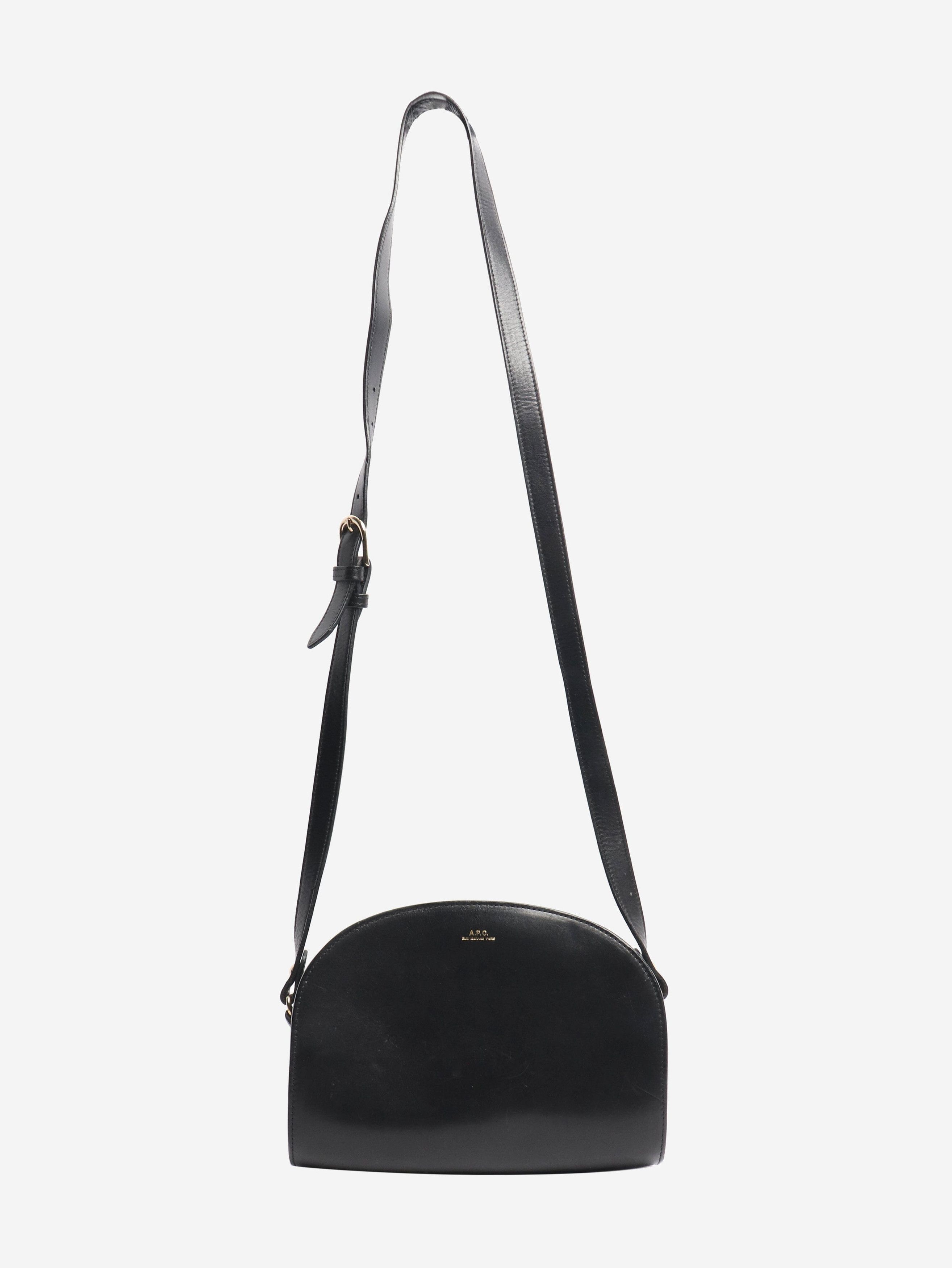 A.P.C. Black Demi-Lune leather shoulder bag Size ONE SIZE - 2 Thumbnail