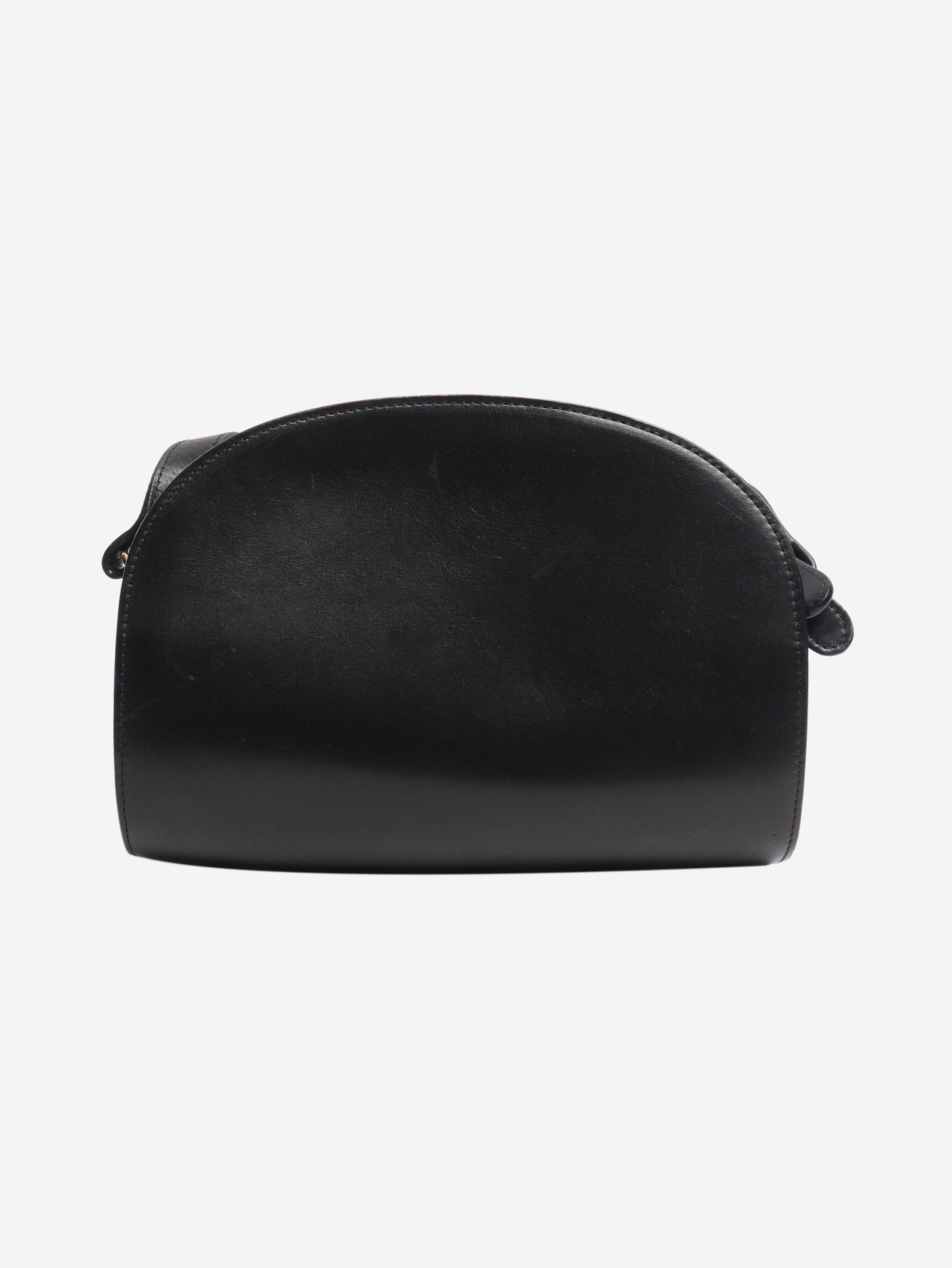 A.P.C. Black Demi-Lune leather shoulder bag Size ONE SIZE - 3 Thumbnail