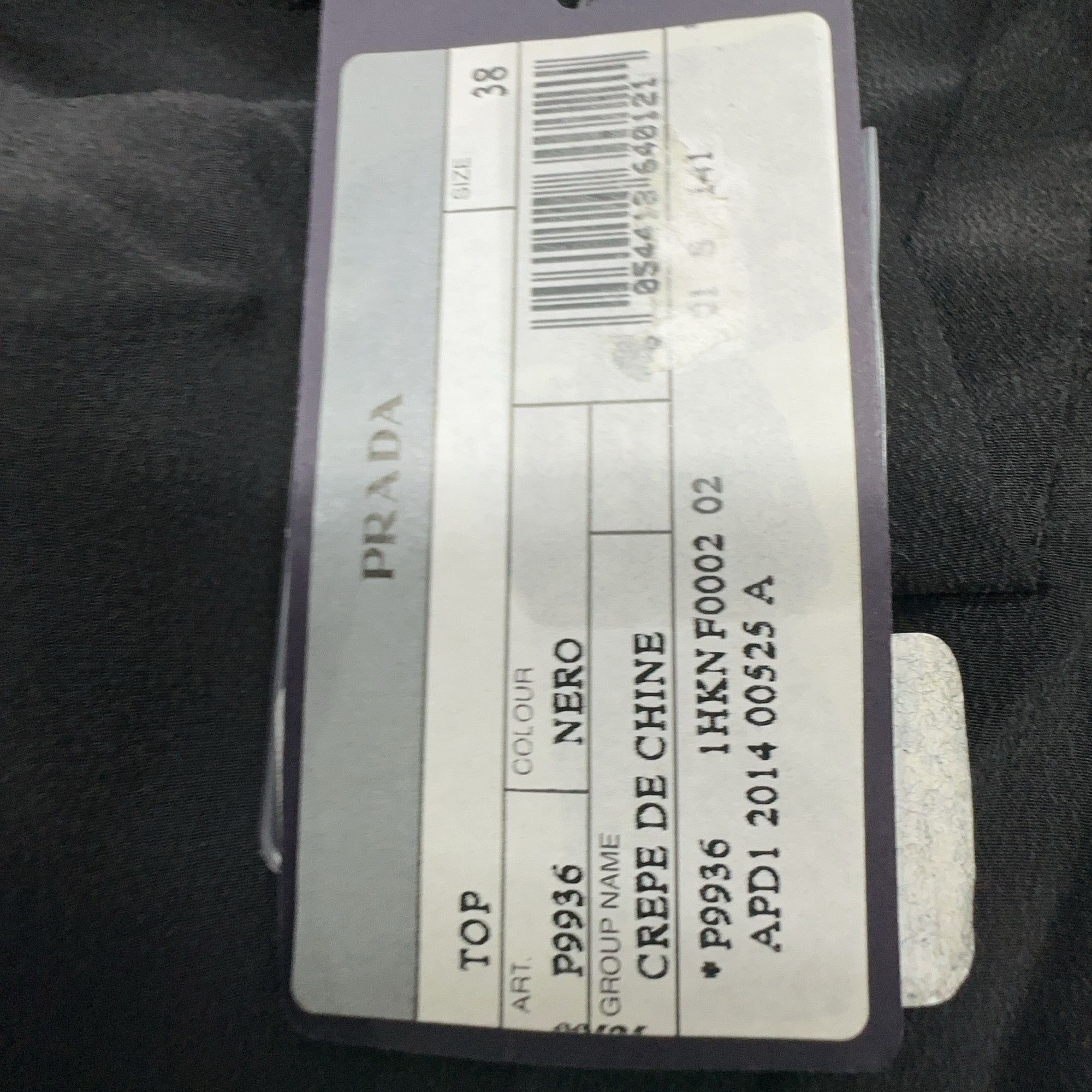 Prada Prada Crepe de Chine Tie-Waist Top Size 38 Size XS / US 0-2 / IT 36-38 - 4 Thumbnail