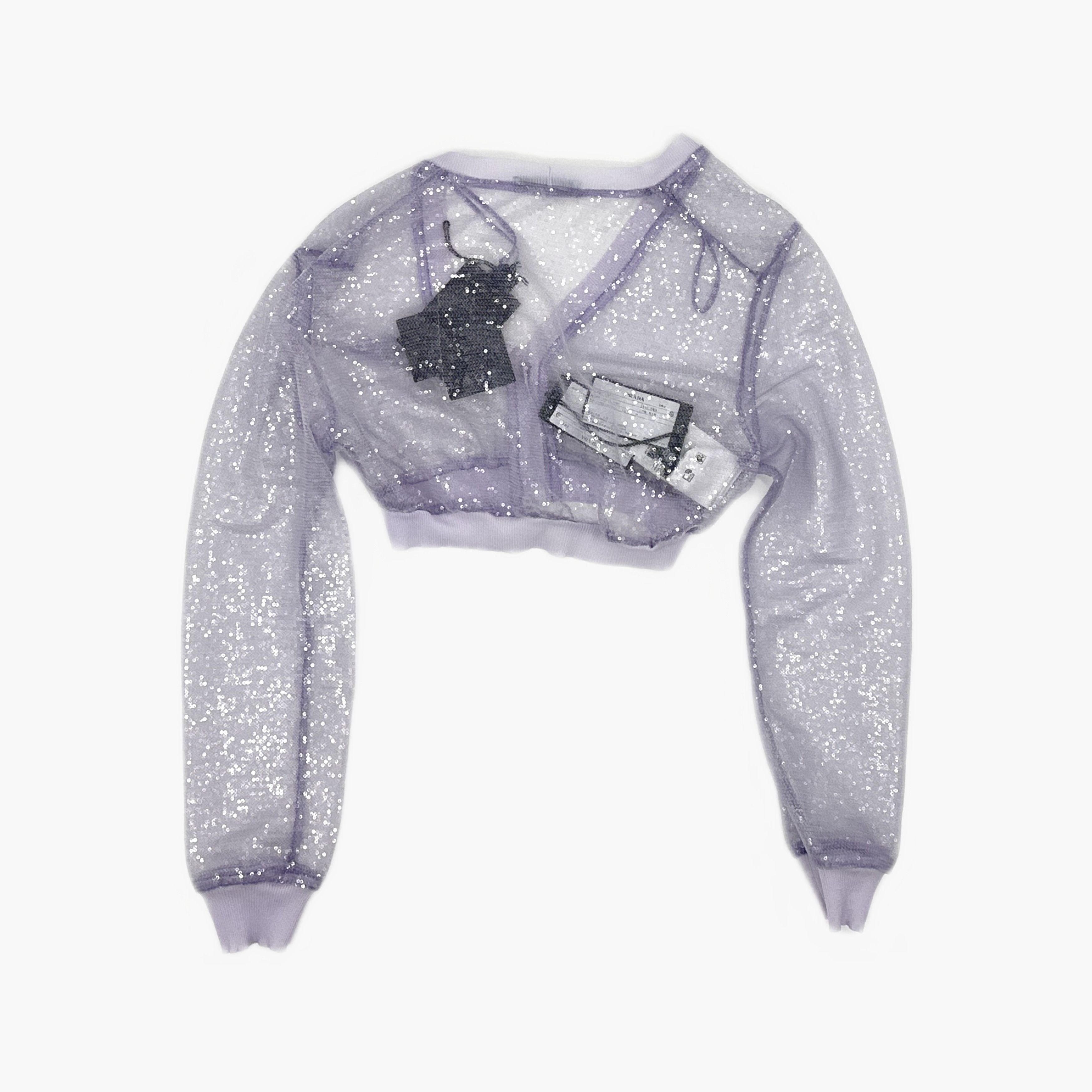 Prada Prada Sequin V-Neck Cardigan Size 38 Size XS / US 0-2 / IT 36-38 - 2 Thumbnail