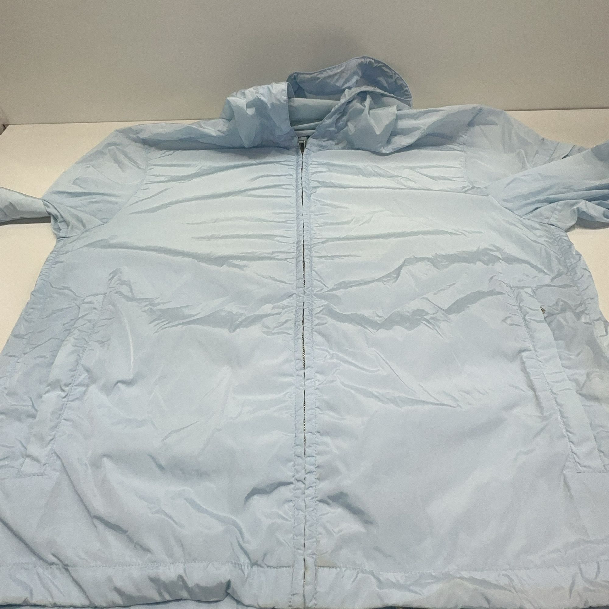 Prada Prada Hooded Lightweight Jacket Blue Size M Size US M / EU 48-50 / 2 - 12 Thumbnail