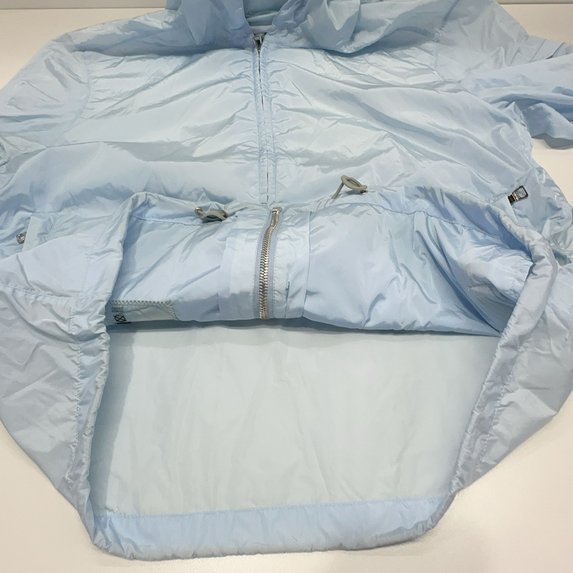 Prada Prada Hooded Lightweight Jacket Blue Size M Size US M / EU 48-50 / 2 - 13 Thumbnail