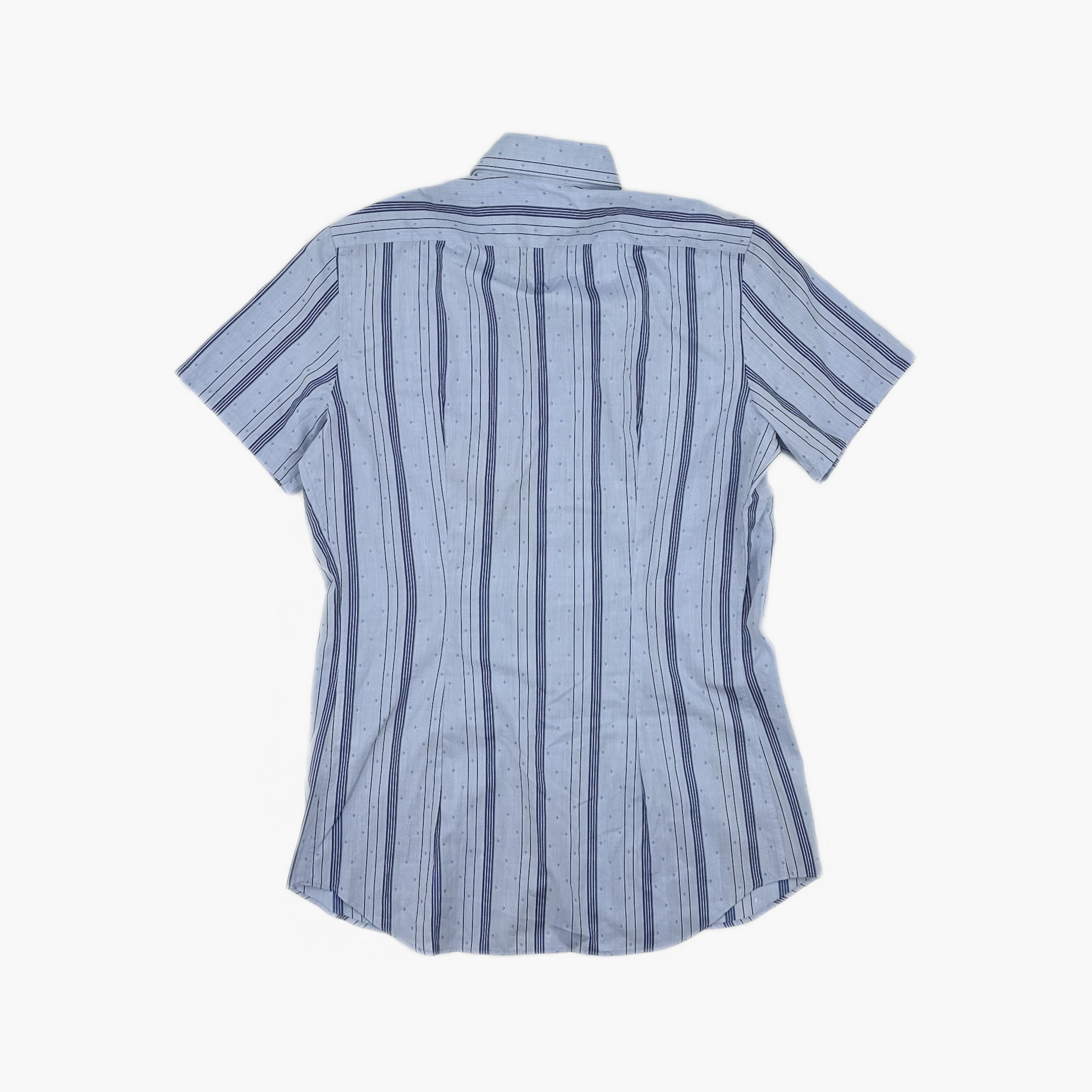 Prada Prada Striped Short Sleeve Button Up Shirt Size M Size US XXS / EU 40 - 2 Thumbnail