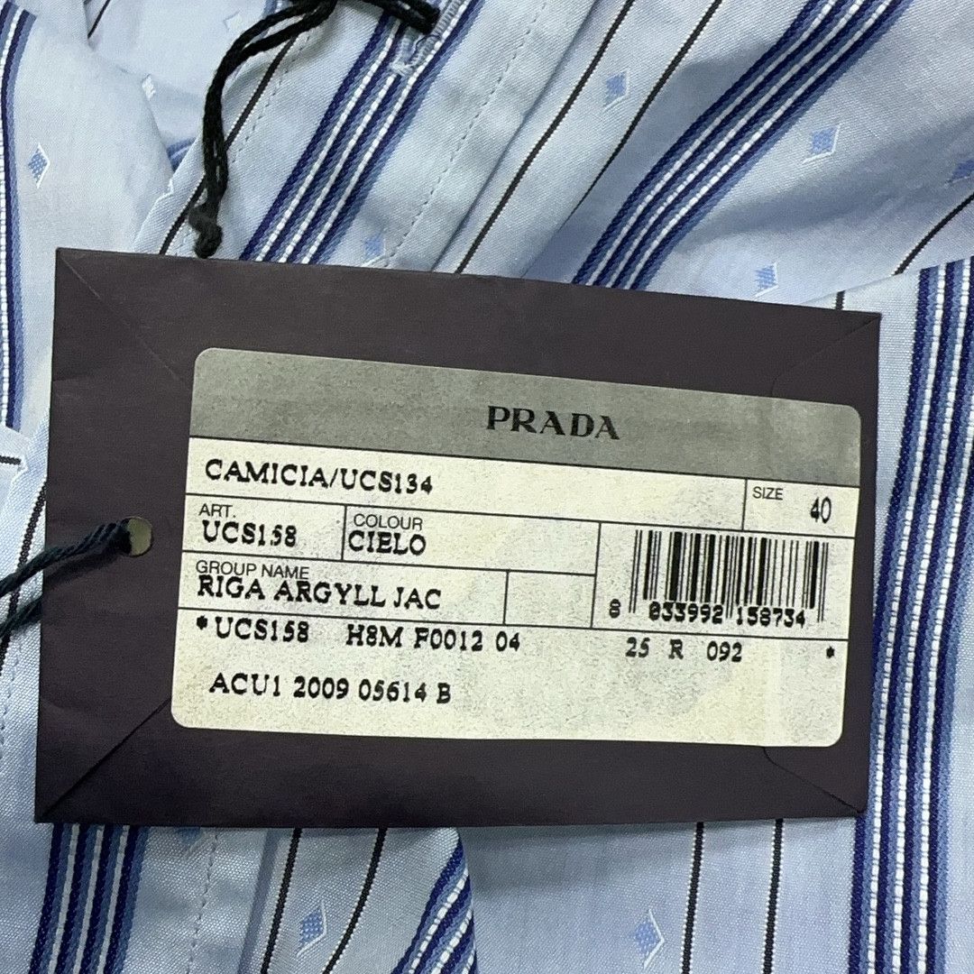 Prada Prada Striped Short Sleeve Button Up Shirt Size M Size US XXS / EU 40 - 4 Thumbnail