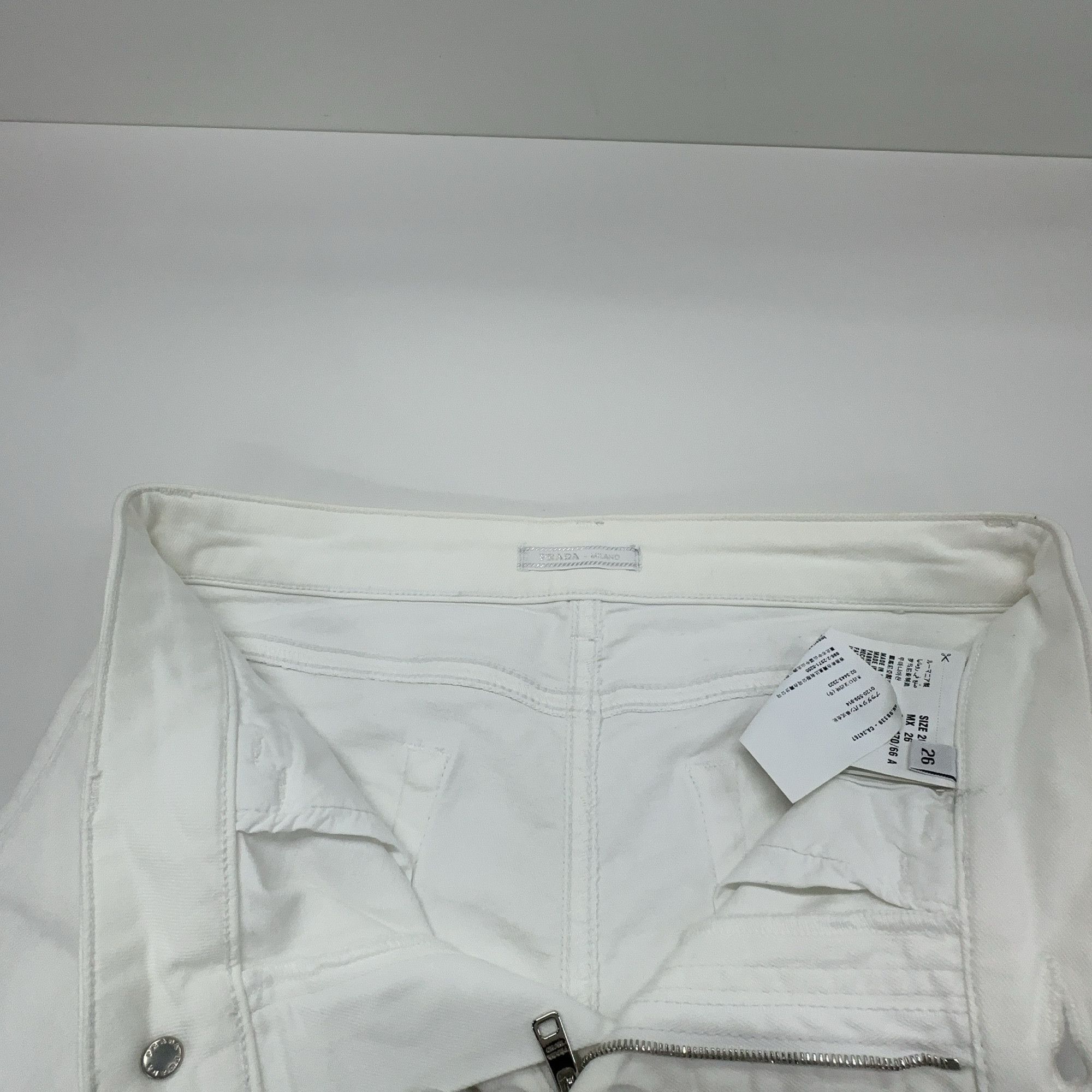 Prada Prada White Denim Jeans Size 26 Size 26" / US 2 / IT 38 - 6 Thumbnail