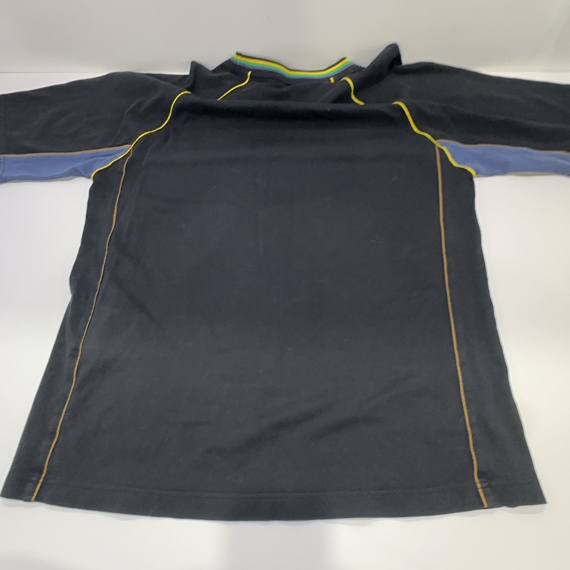 Prada Prada Striped Collar Logo T-Shirt Size M Size US M / EU 48-50 / 2 - 19 Thumbnail