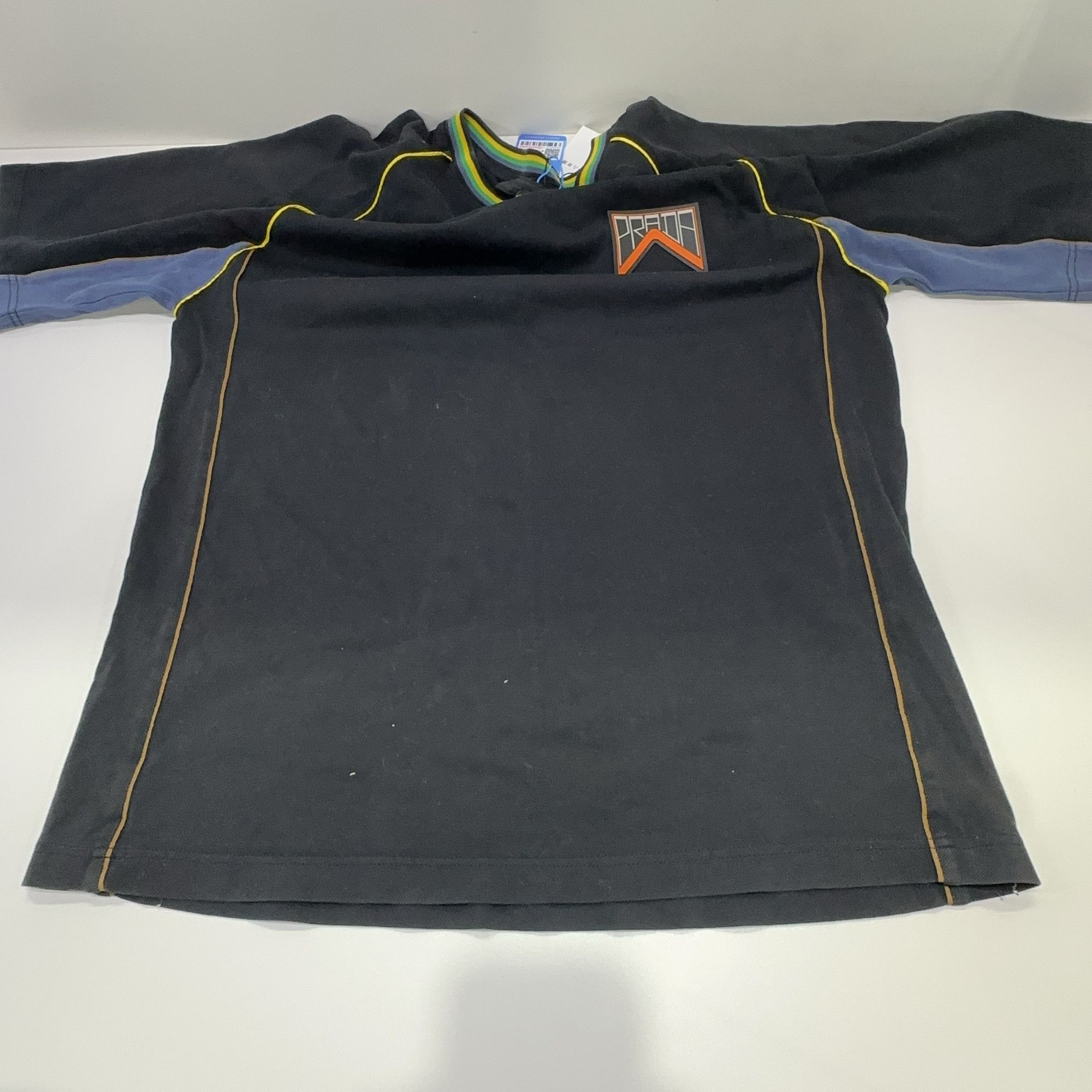 Prada Prada Striped Collar Logo T-Shirt Size M Size US M / EU 48-50 / 2 - 16 Thumbnail