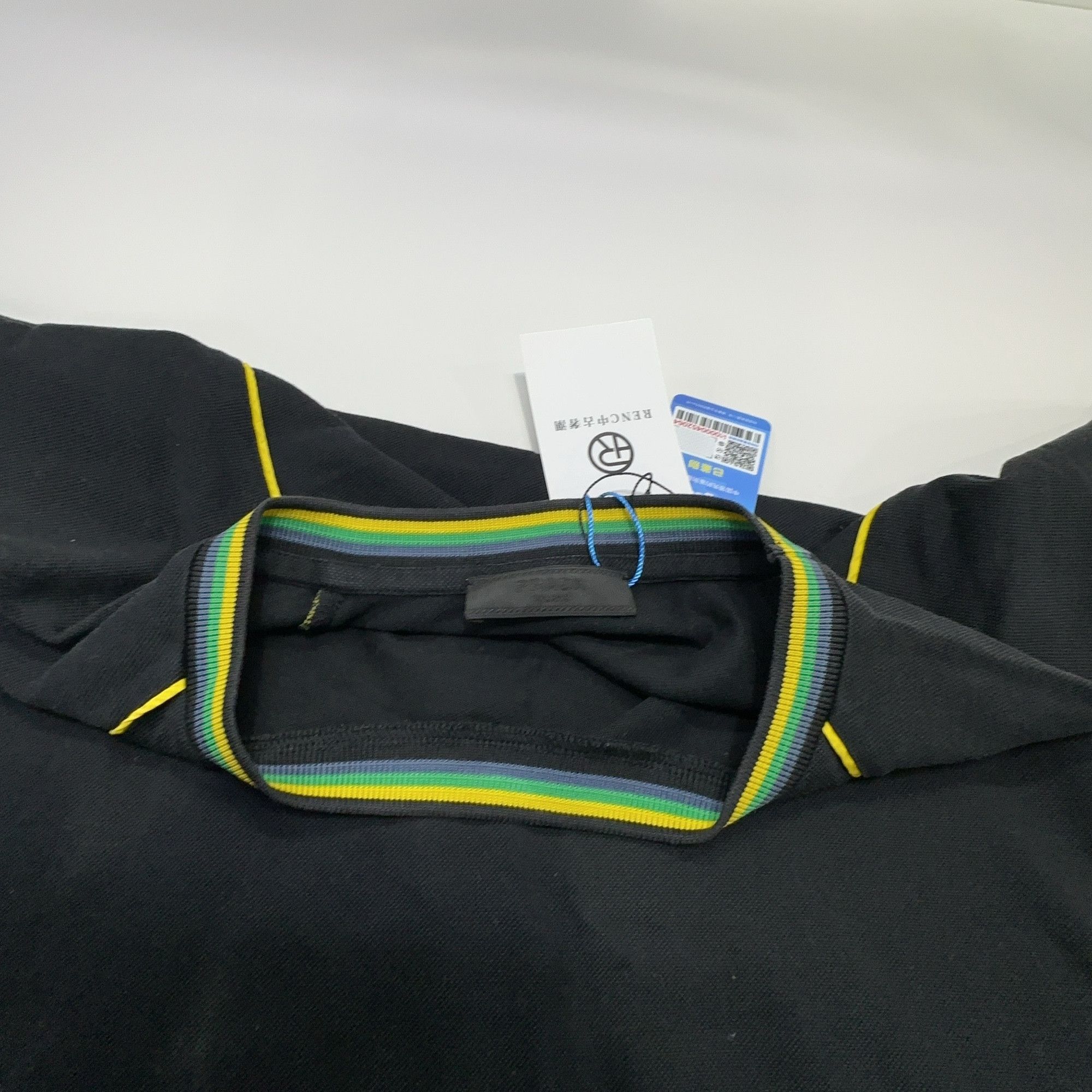 Prada Prada Striped Collar Logo T-Shirt Size M Size US M / EU 48-50 / 2 - 12 Thumbnail