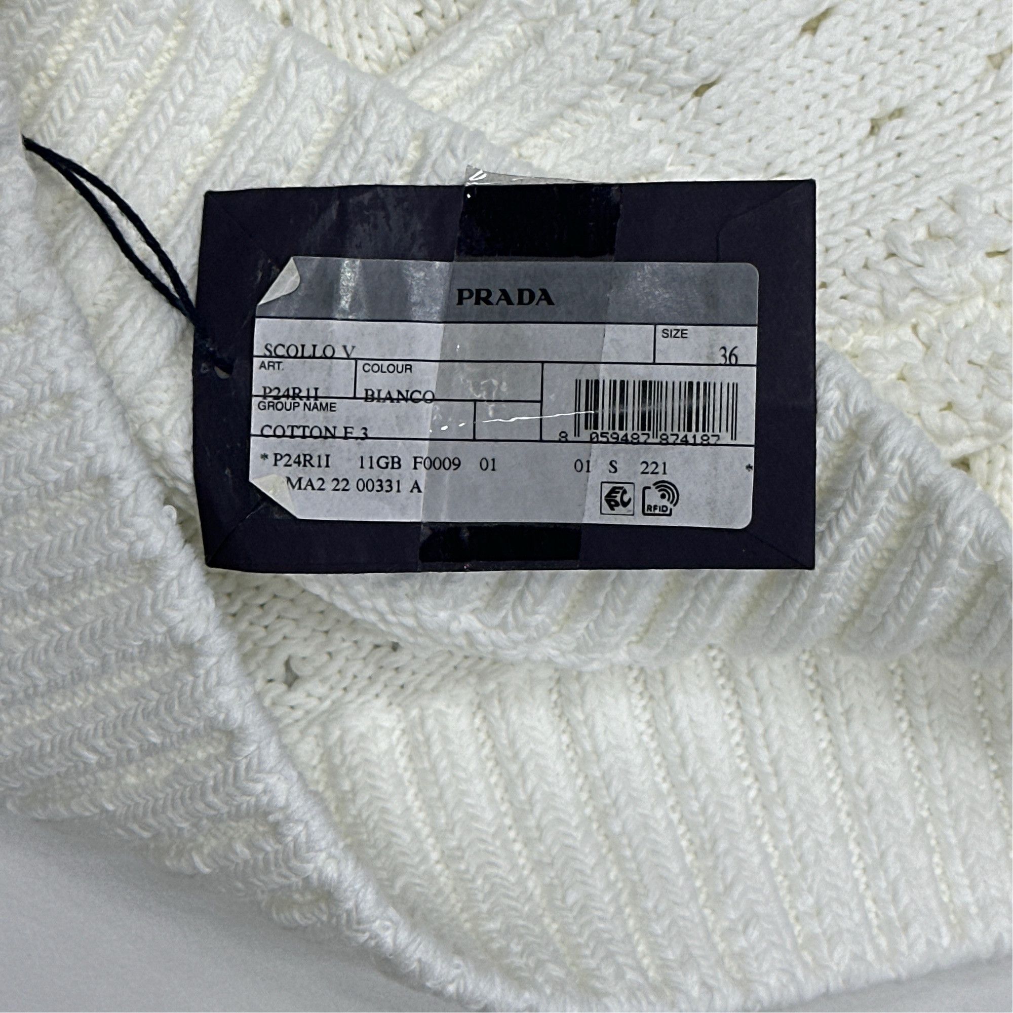 Prada Prada Open-Knit Sweater Size 36 Size XS / US 0-2 / IT 36-38 - 2 Thumbnail