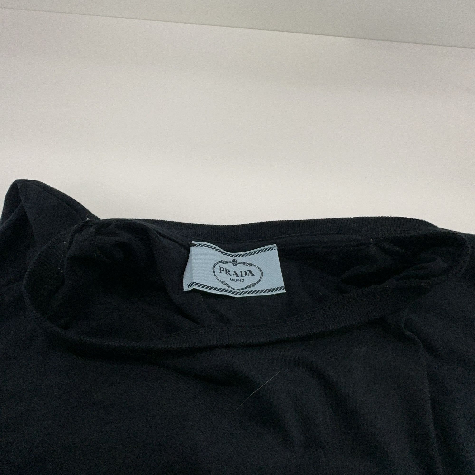 Prada Prada Black Logo Label T-Shirt Size S Size US S / EU 44-46 / 1 - 6 Thumbnail