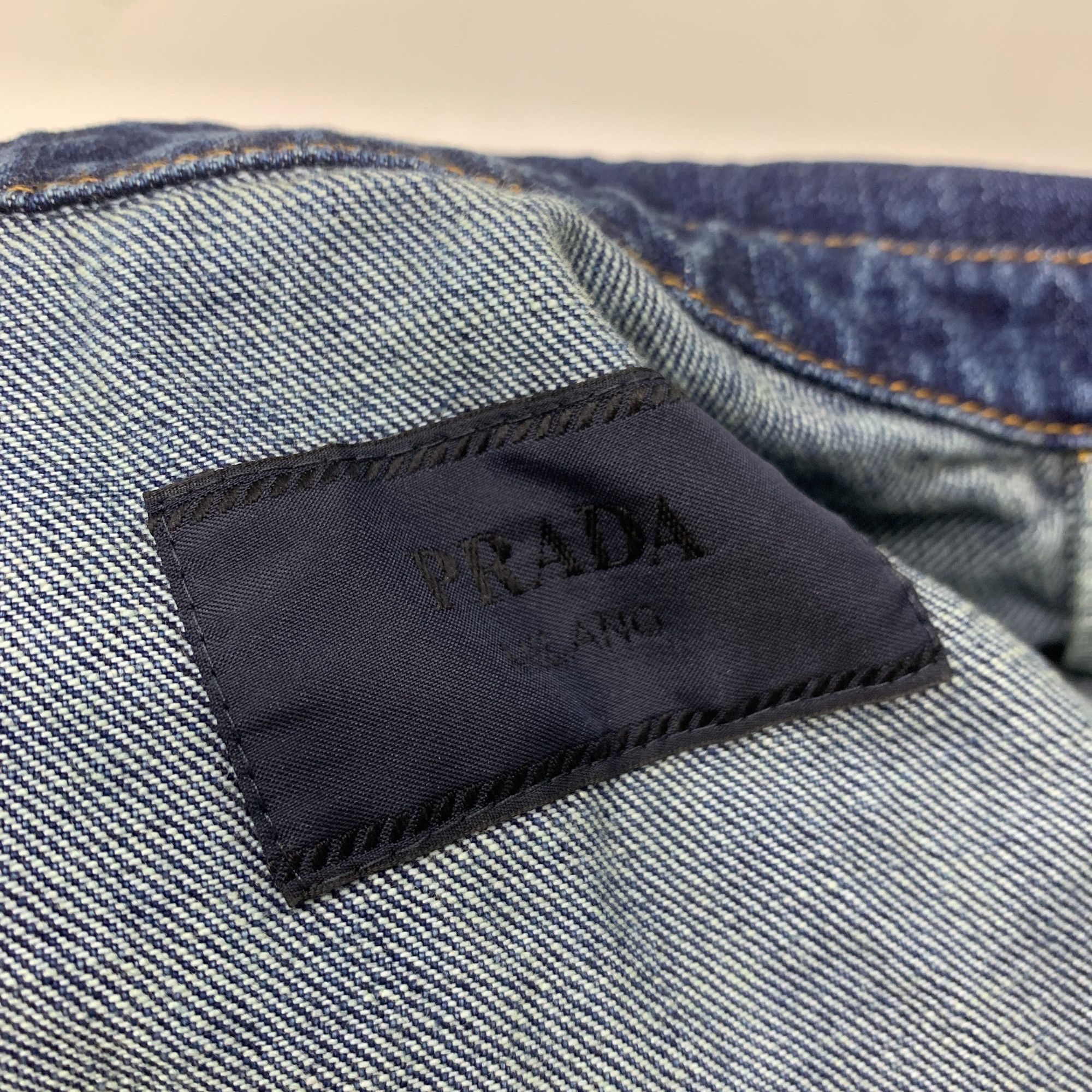 Prada Prada Denim Short Sleeve Button Up Shirt Size XL Size US XL / EU 56 / 4 - 3 Thumbnail
