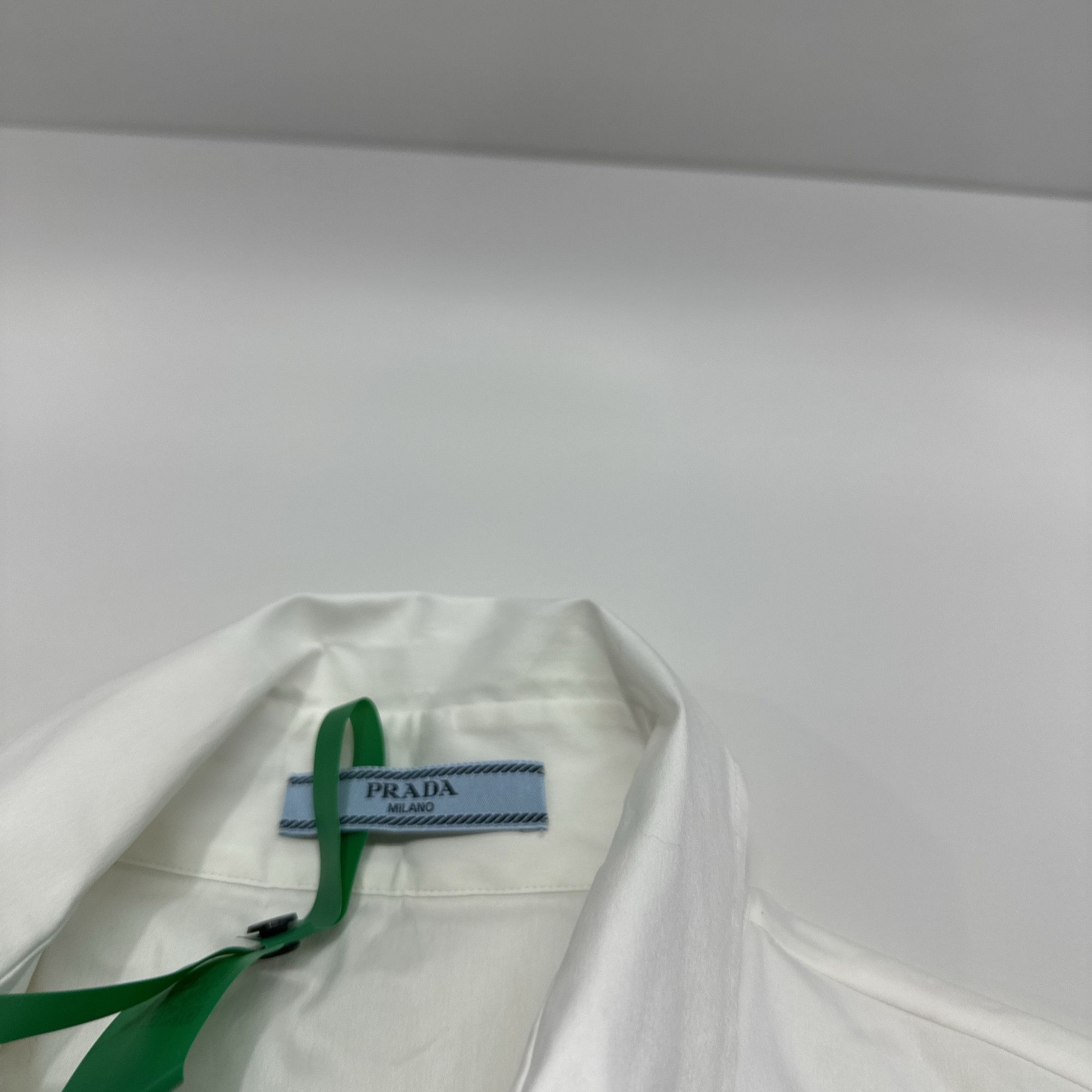 Prada Prada Logo Elastic Hem Button Up Shirt Size 40 Size S / US 4 / IT 40 - 4 Thumbnail