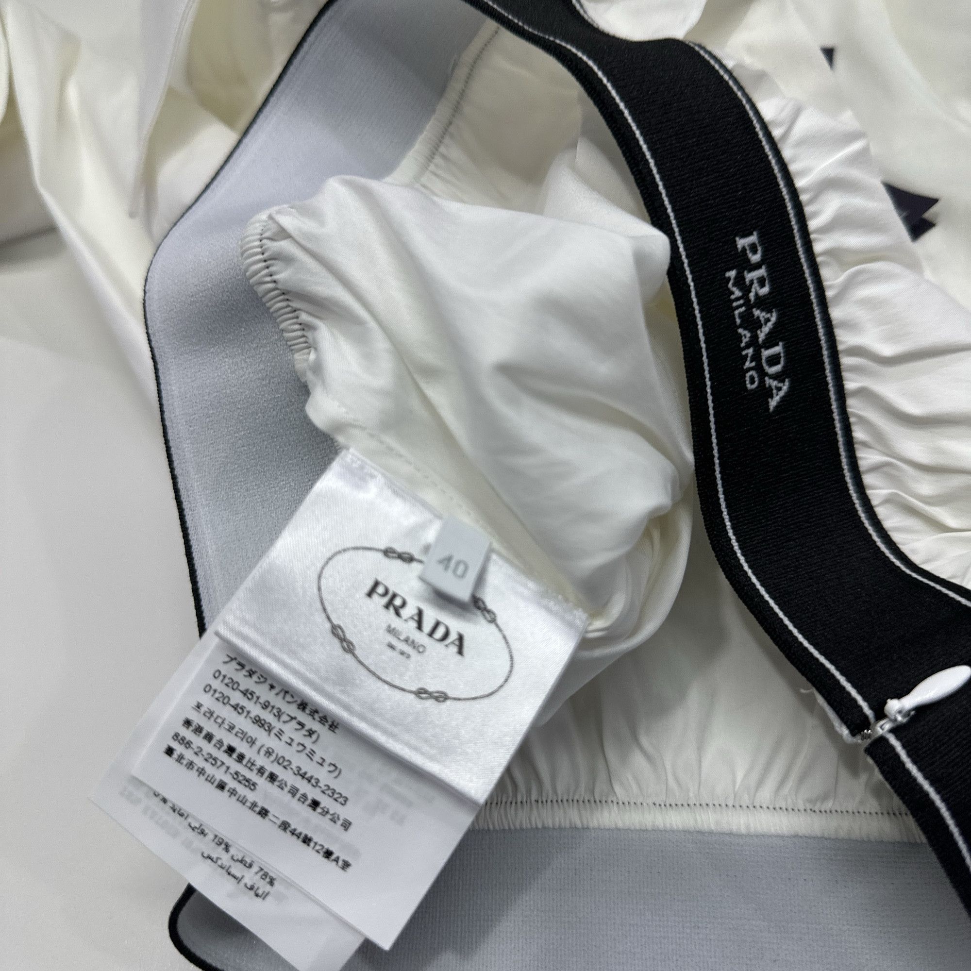 Prada Prada Logo Elastic Hem Button Up Shirt Size 40 Size S / US 4 / IT 40 - 5 Thumbnail