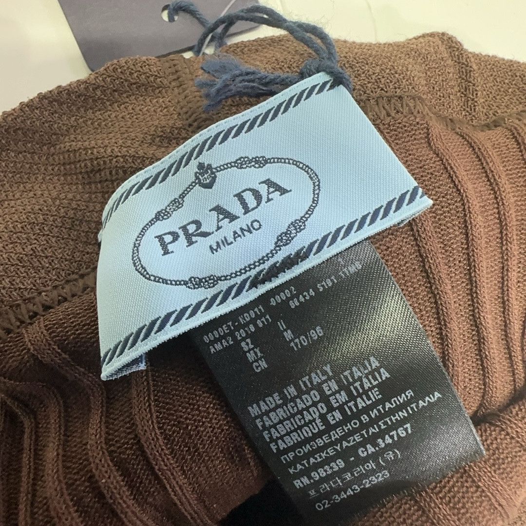 Prada Prada Ribbed Tights Size II Size ONE SIZE - 3 Thumbnail
