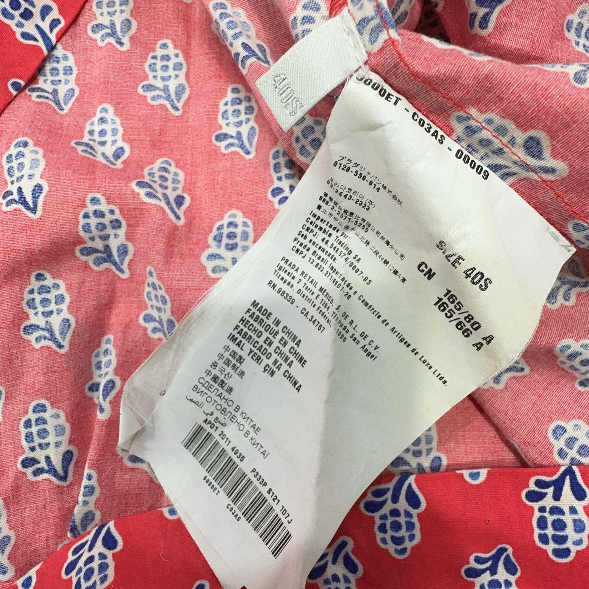 Prada Prada Floral Print Dress Size 40 Size S / US 4 / IT 40 - 4 Thumbnail