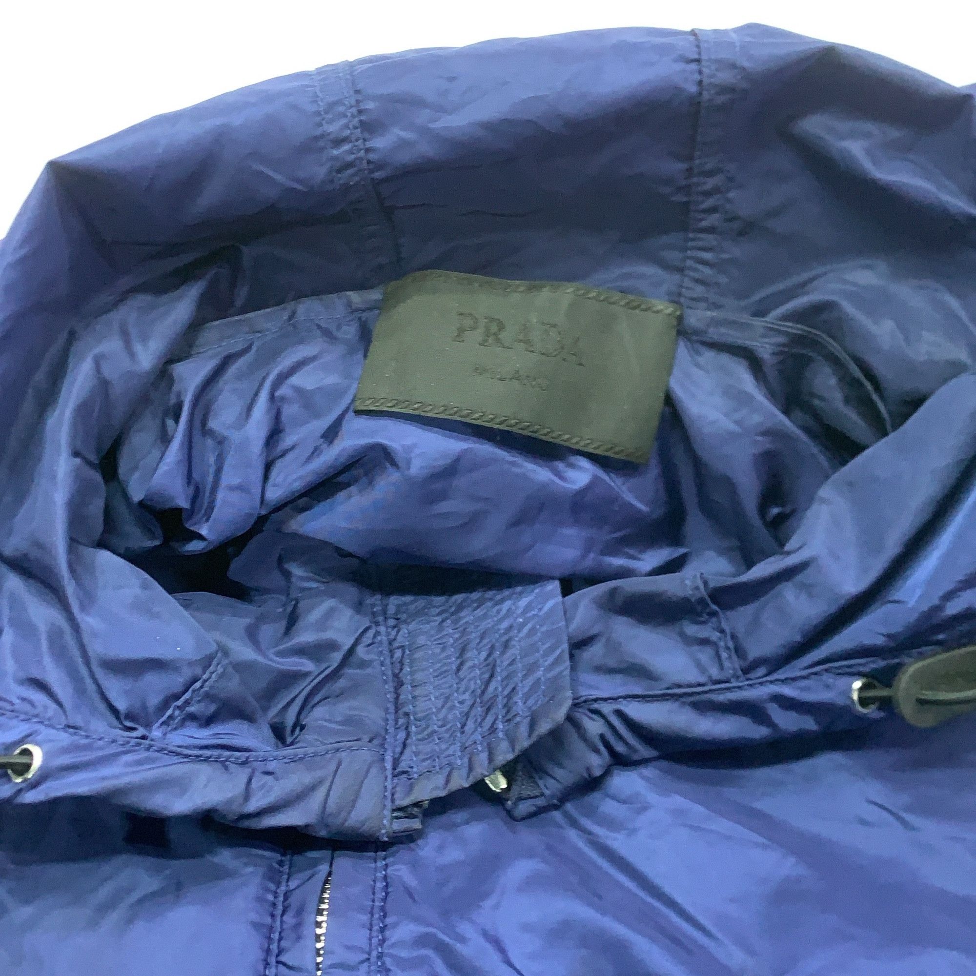 Prada Prada Blue Hooded Windbreaker Jacket Size US S Size US S / EU 44-46 / 1 - 6 Thumbnail
