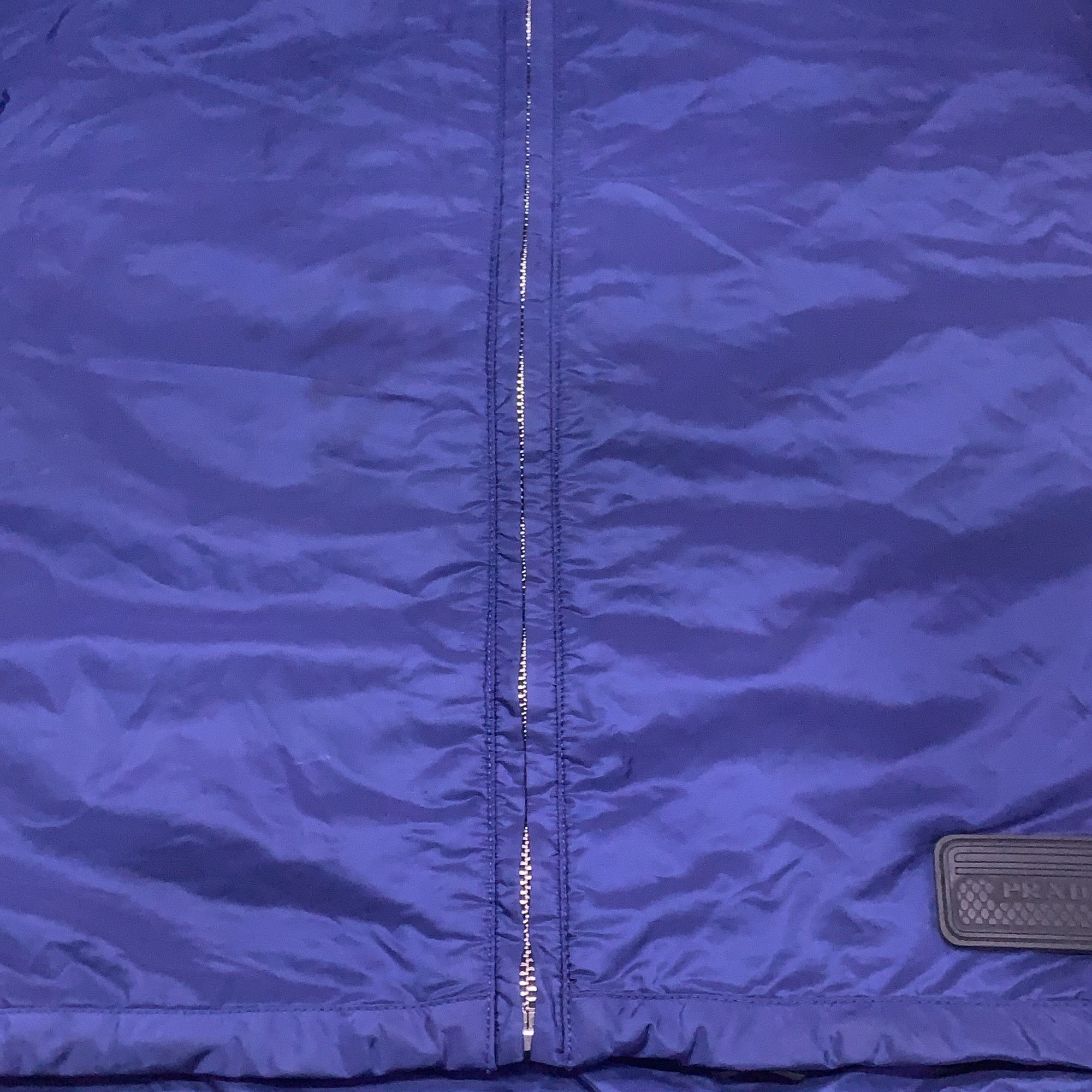 Prada Prada Blue Hooded Windbreaker Jacket Size US S Size US S / EU 44-46 / 1 - 10 Thumbnail