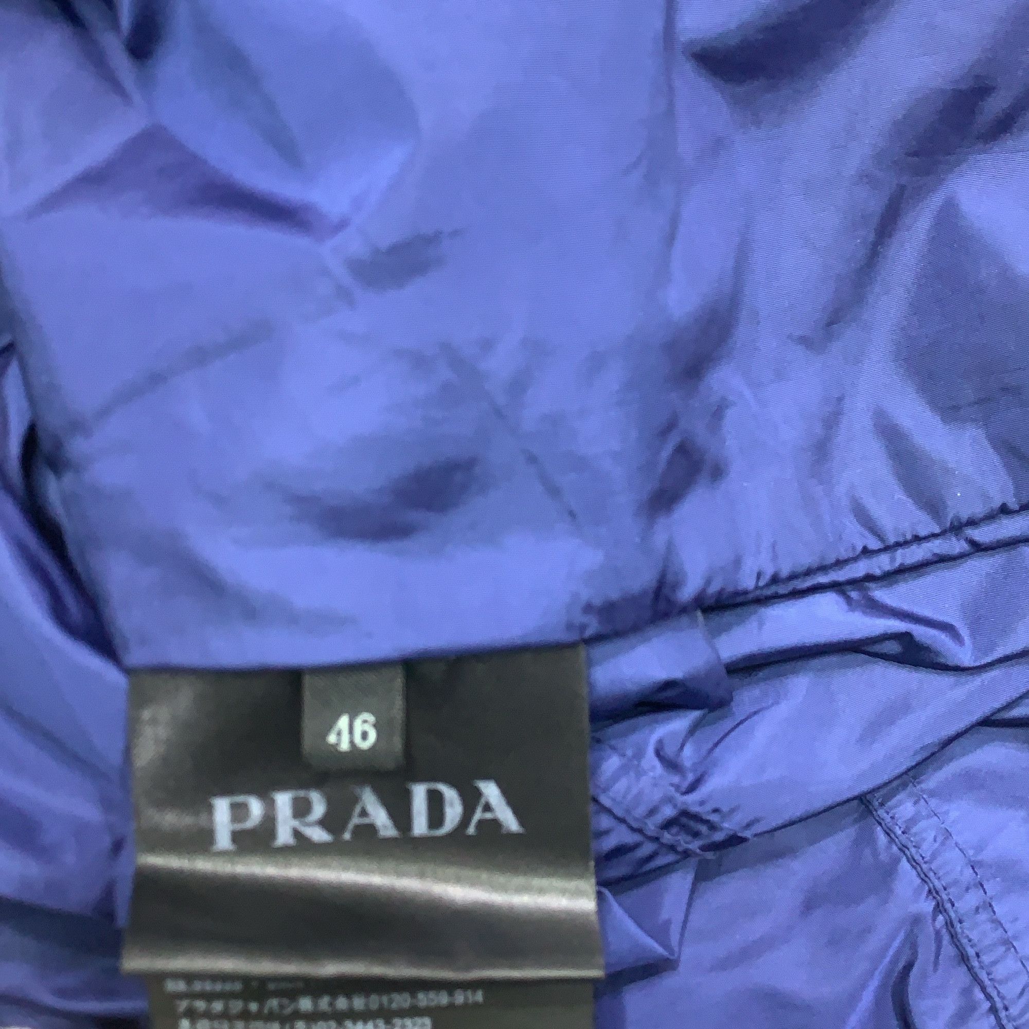 Prada Prada Blue Hooded Windbreaker Jacket Size US S Size US S / EU 44-46 / 1 - 3 Thumbnail