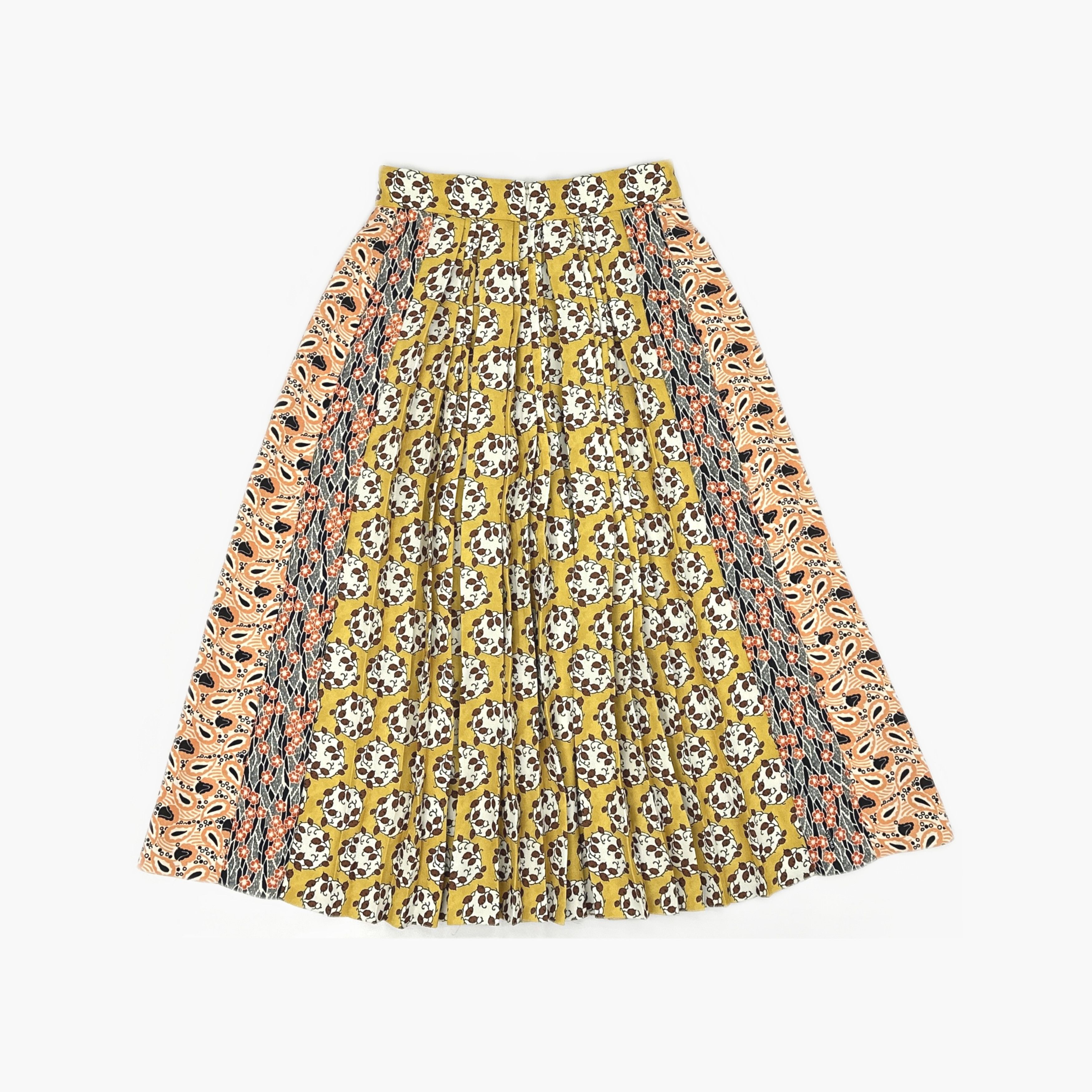 Prada Prada Mixed Print Pleated Midi Skirt Size 36 Size 25" / US 0 / IT 36 - 2 Thumbnail