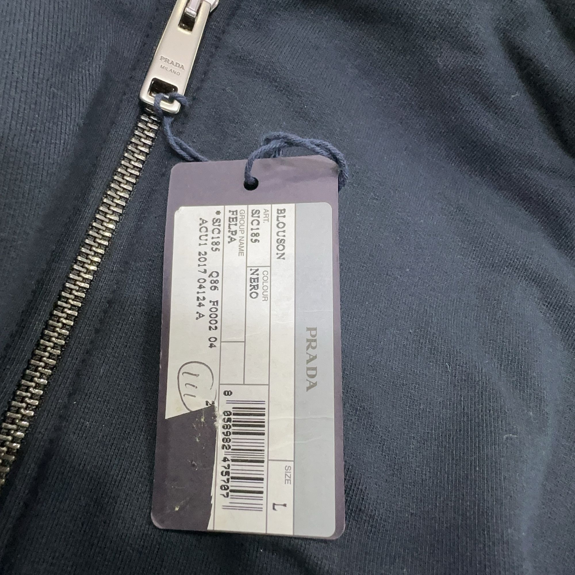 Prada Prada Logo Zip-Up Hoodie Size L Size US L / EU 52-54 / 3 - 4 Thumbnail
