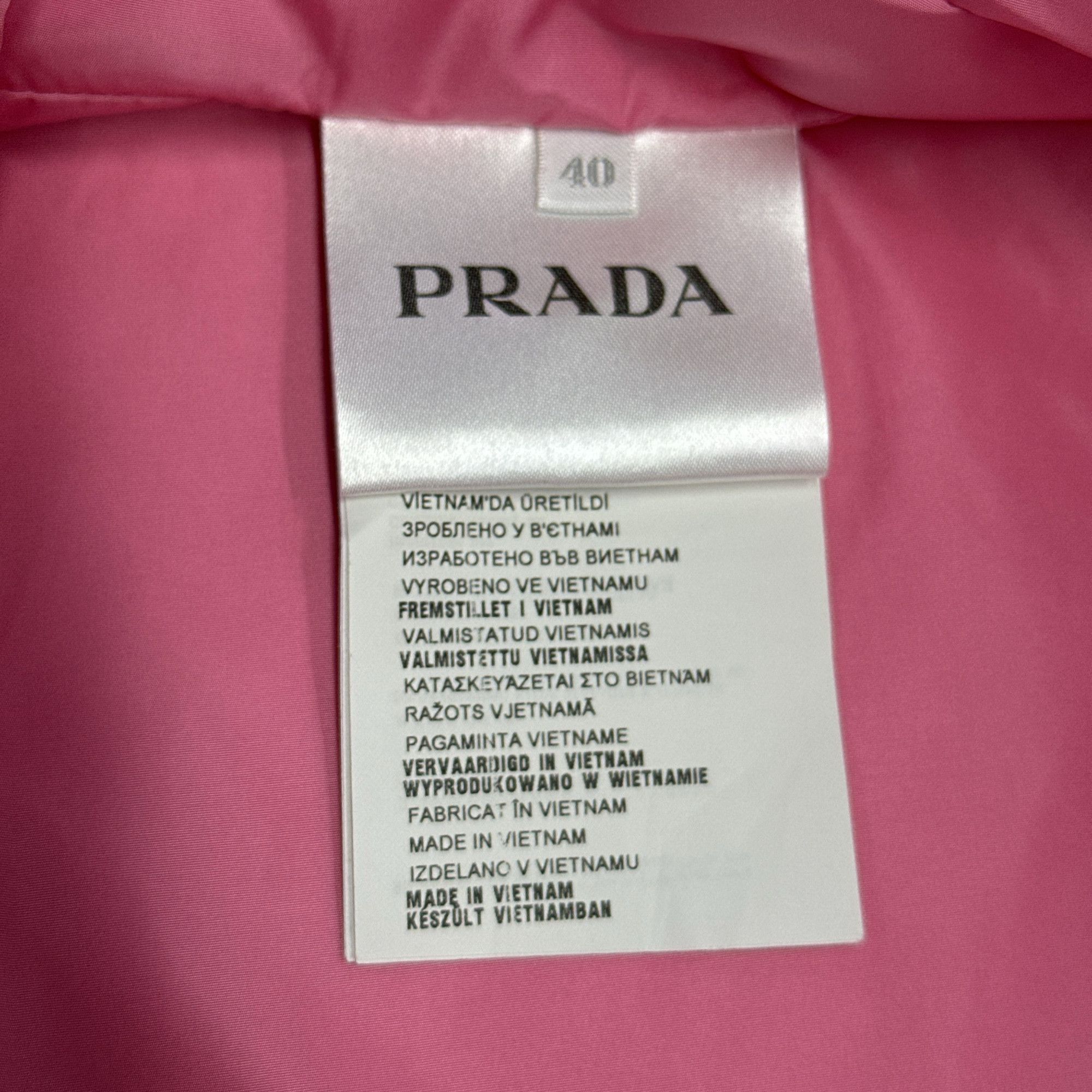 Prada Prada Pink Hooded Jacket Size 40 Size S / US 4 / IT 40 - 4 Thumbnail