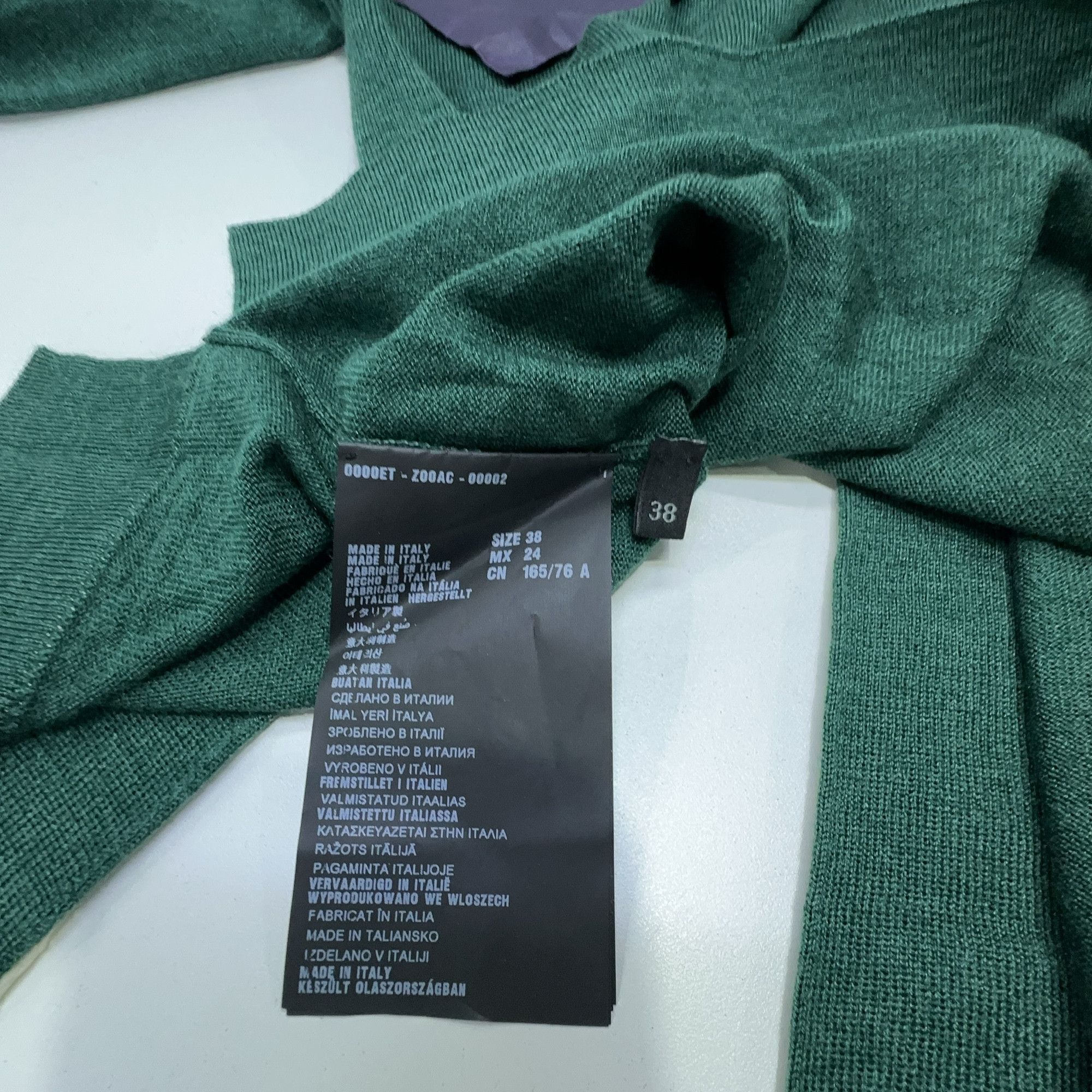 Prada Prada Green Contrast Trim Knit Sweater Size 38 Size XS / US 0-2 / IT 36-38 - 5 Thumbnail
