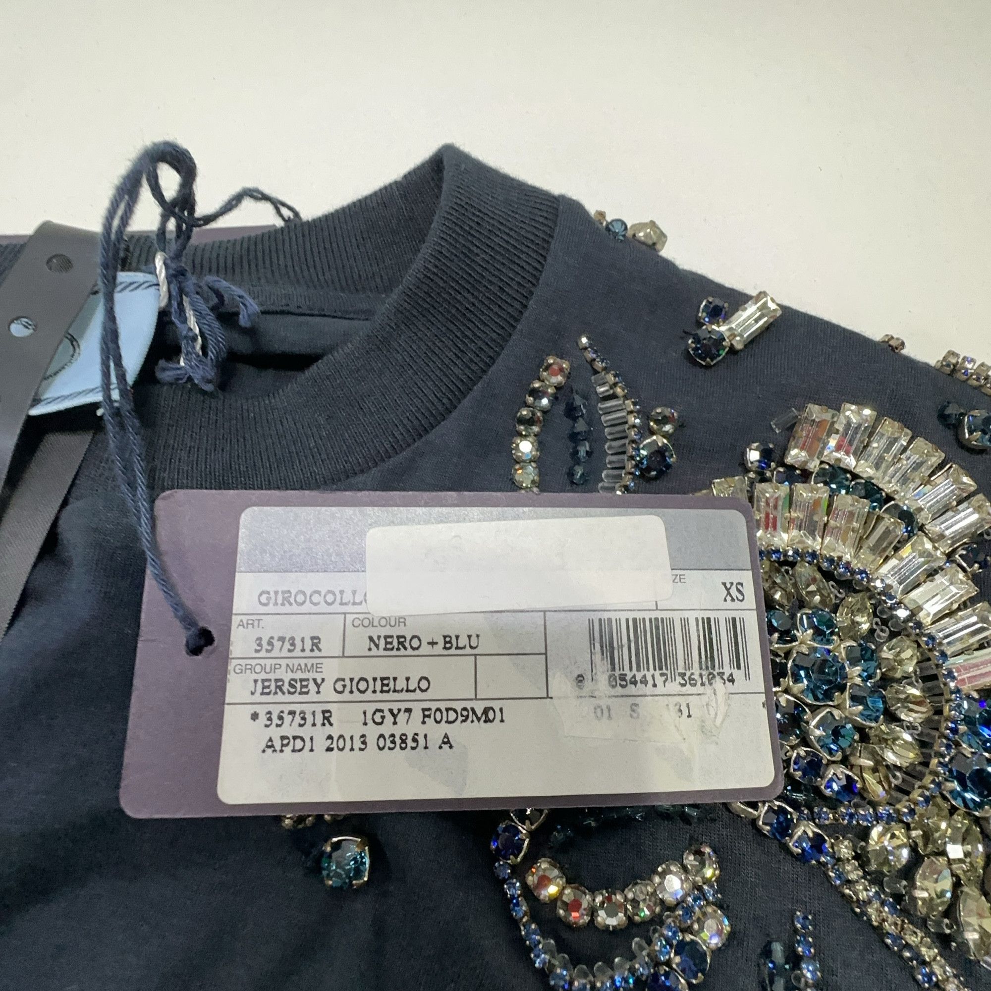 Prada Prada Crystal Embellished Short Sleeve T-Shirt XS Size XS / US 0-2 / IT 36-38 - 6 Thumbnail