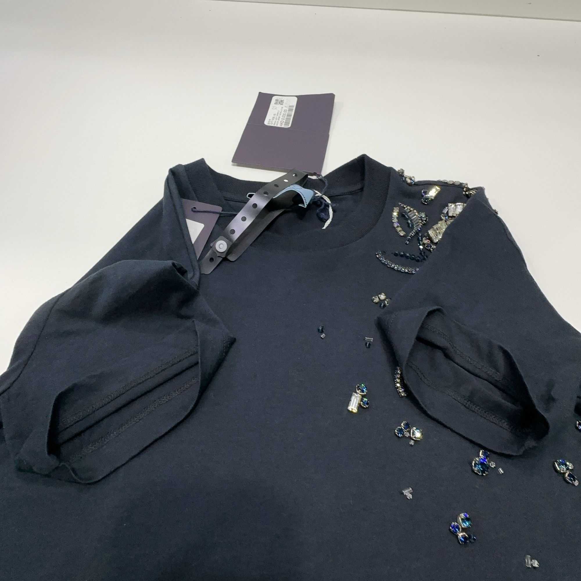 Prada Prada Crystal Embellished Short Sleeve T-Shirt XS Size XS / US 0-2 / IT 36-38 - 10 Thumbnail