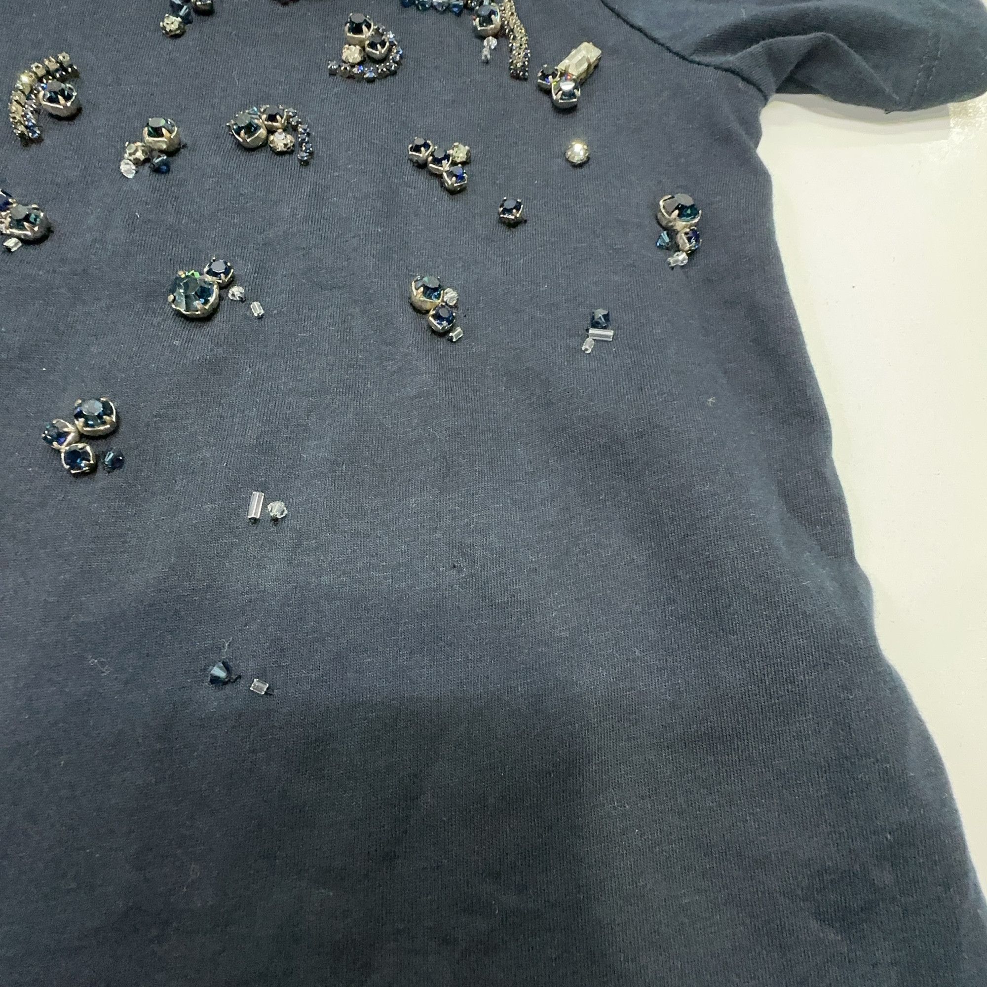 Prada Prada Crystal Embellished Short Sleeve T-Shirt XS Size XS / US 0-2 / IT 36-38 - 7 Thumbnail