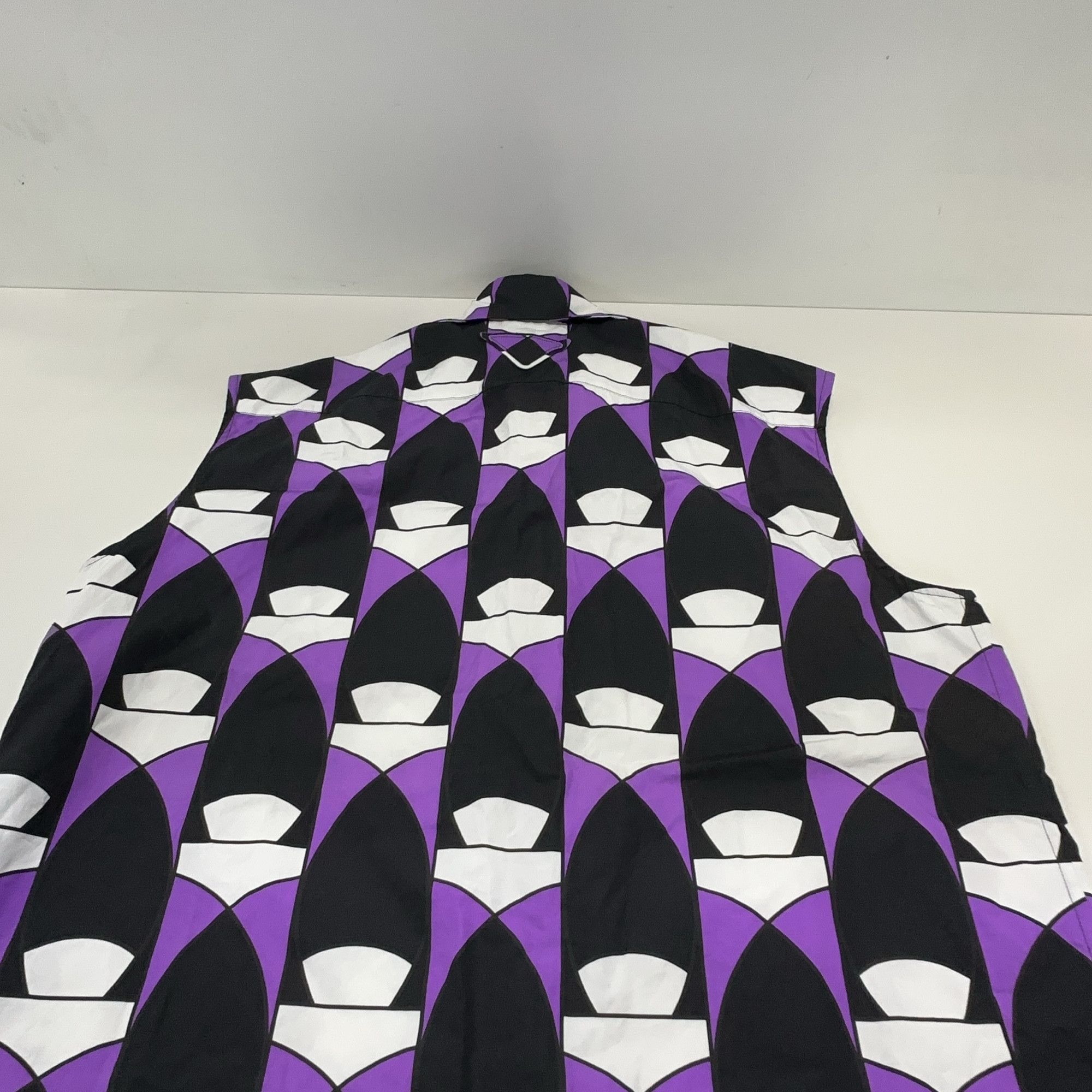 Prada Prada Geometric Print Sleeveless Button Up Size 38 Size XS / US 0-2 / IT 36-38 - 10 Thumbnail